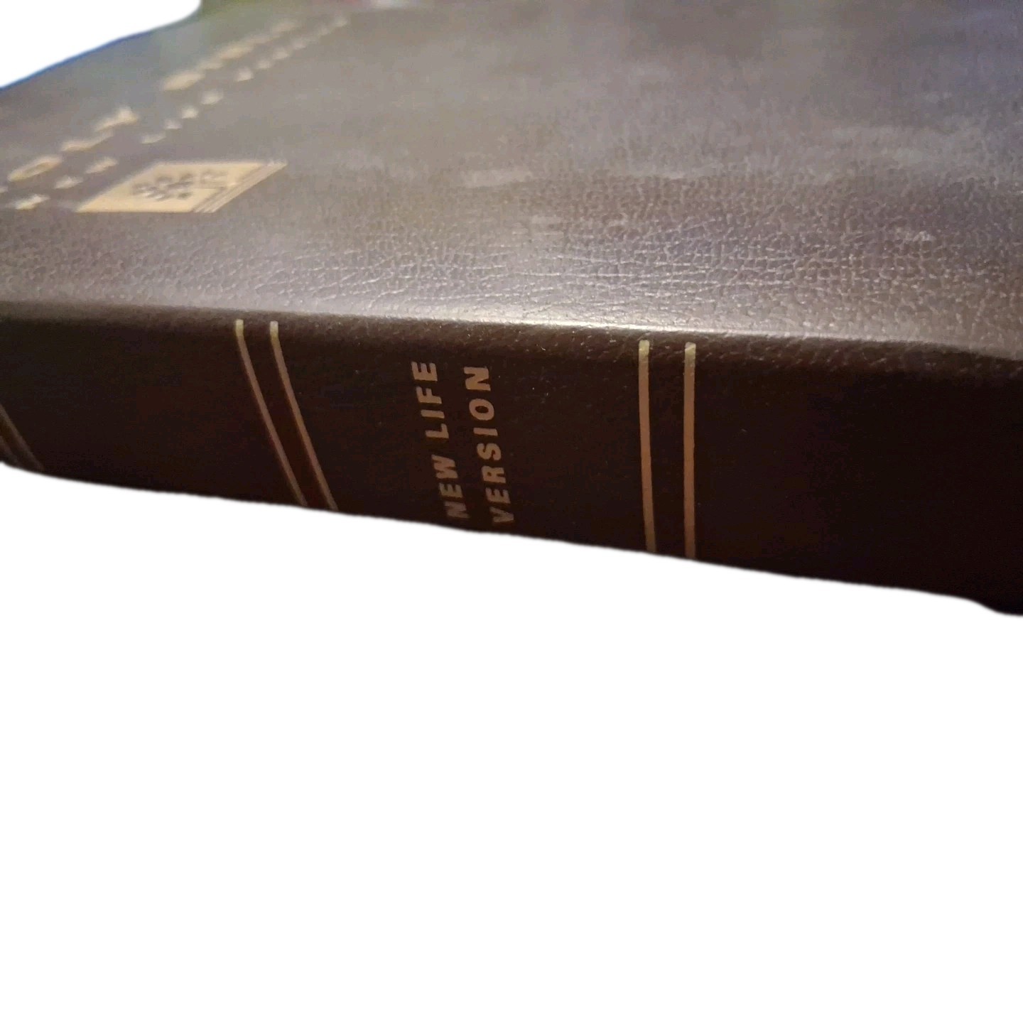 HOLY BIBLE ~ NEW LIFE VERSION 1986 Victor Books Brown Softcover 5th Print
