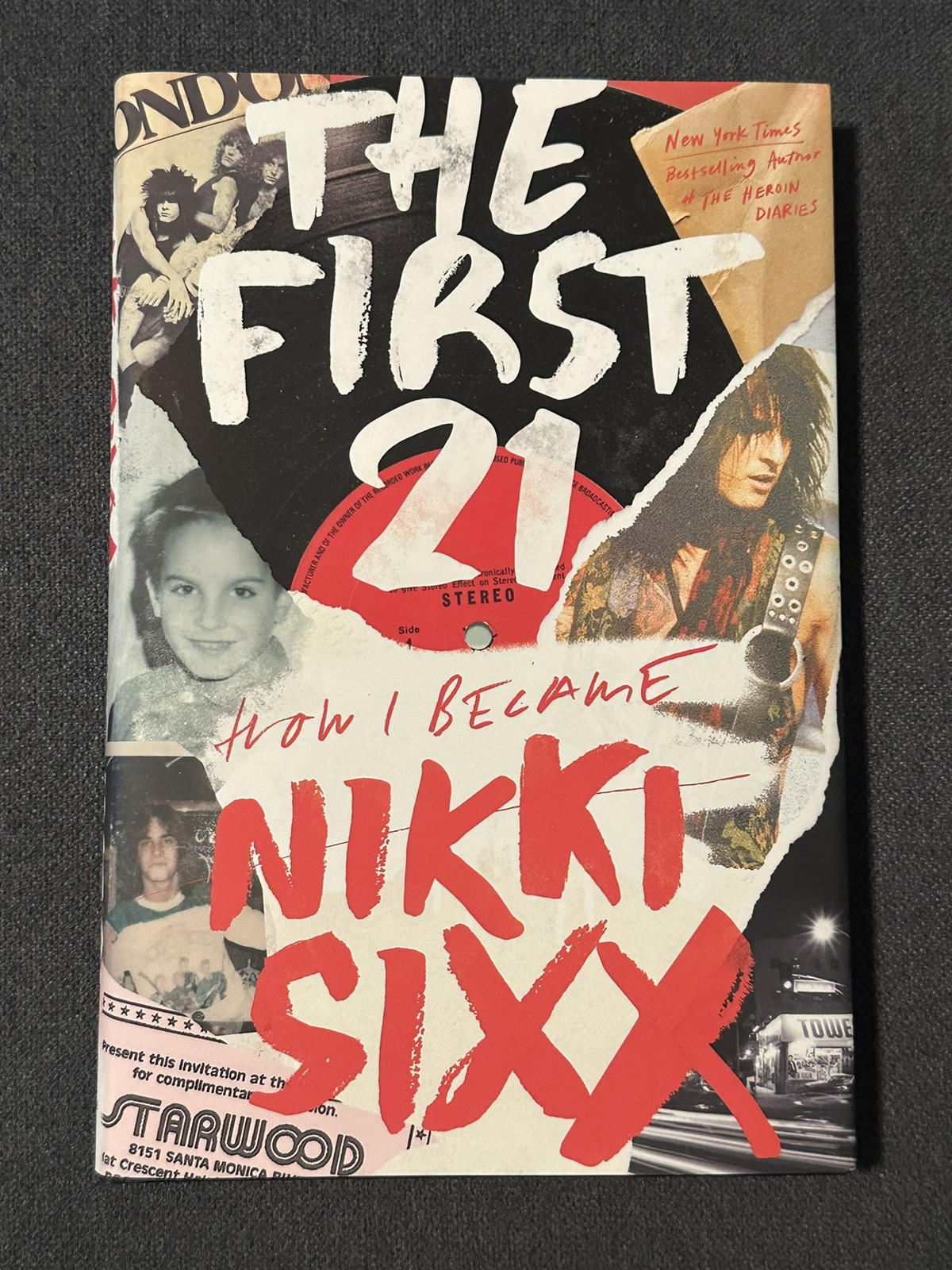 Nikki Sixx SIGNED The First 21 Hardcover Book AUTOGRAPHED Motley Crue NEW
