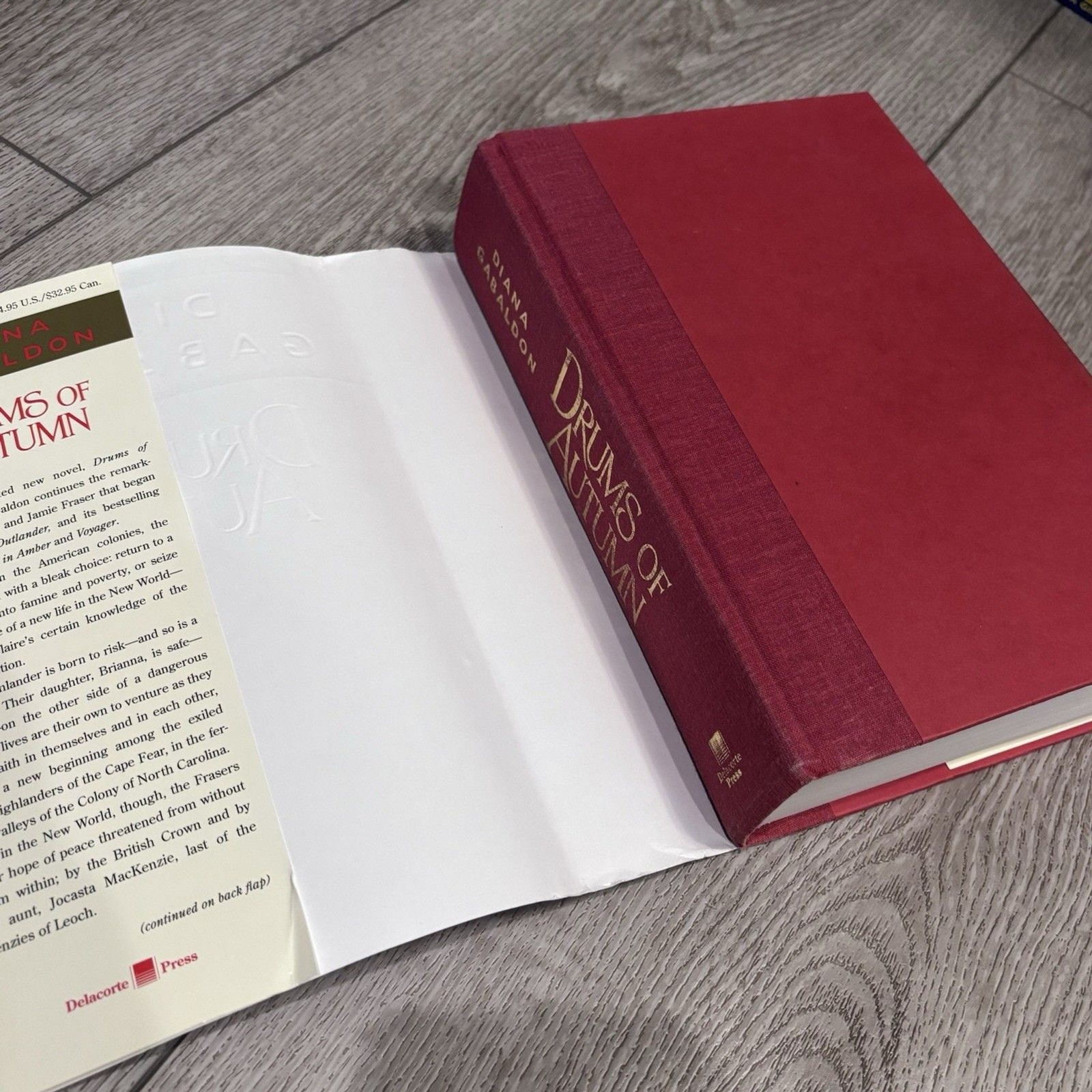Drums Of Autumn By Diana Gabaldon Signed First Edition 1997 Red Hardcover