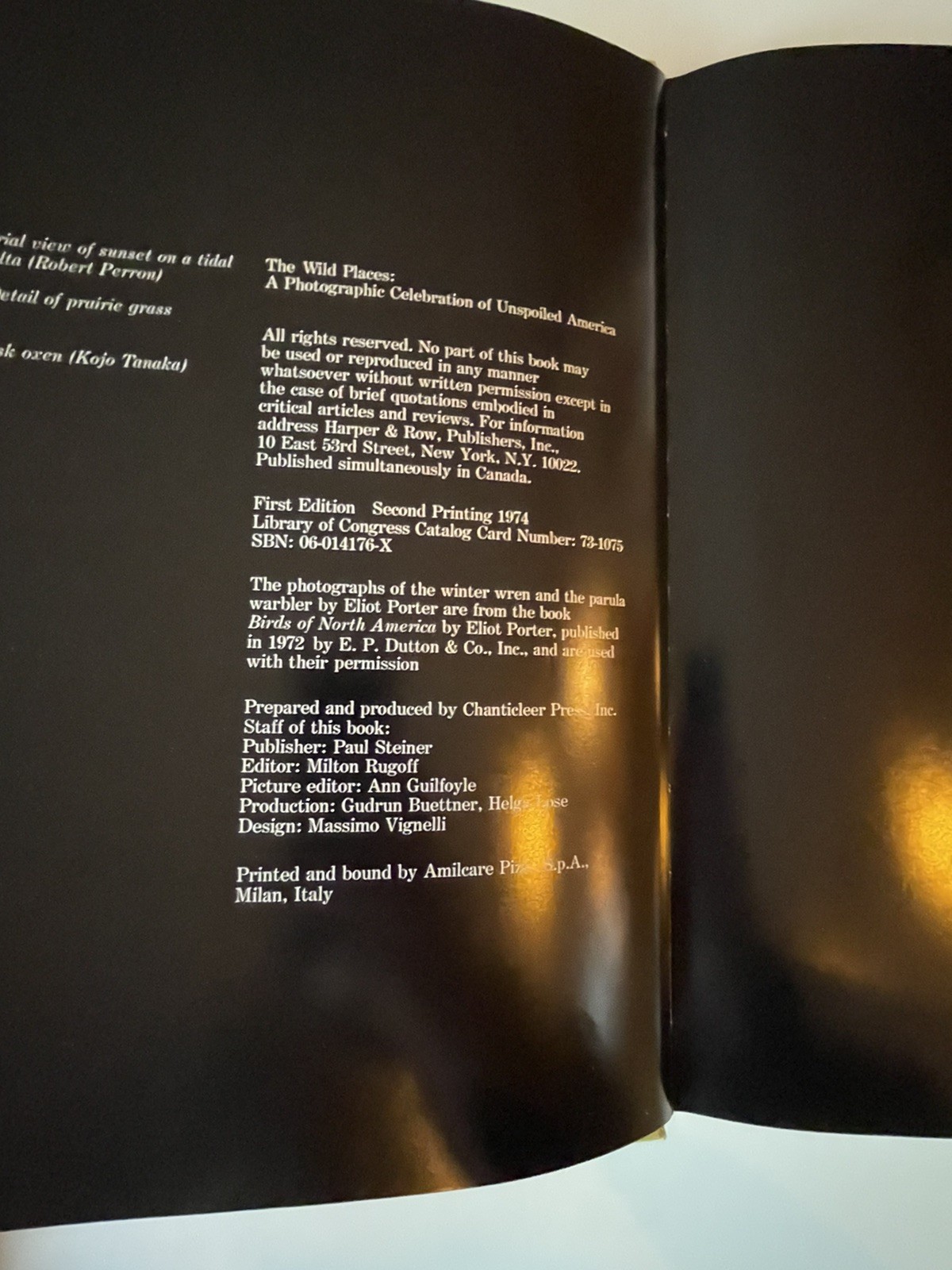 The Wild Places: A Photographic Celebration of Unspoiled America HC DJ In Mylar