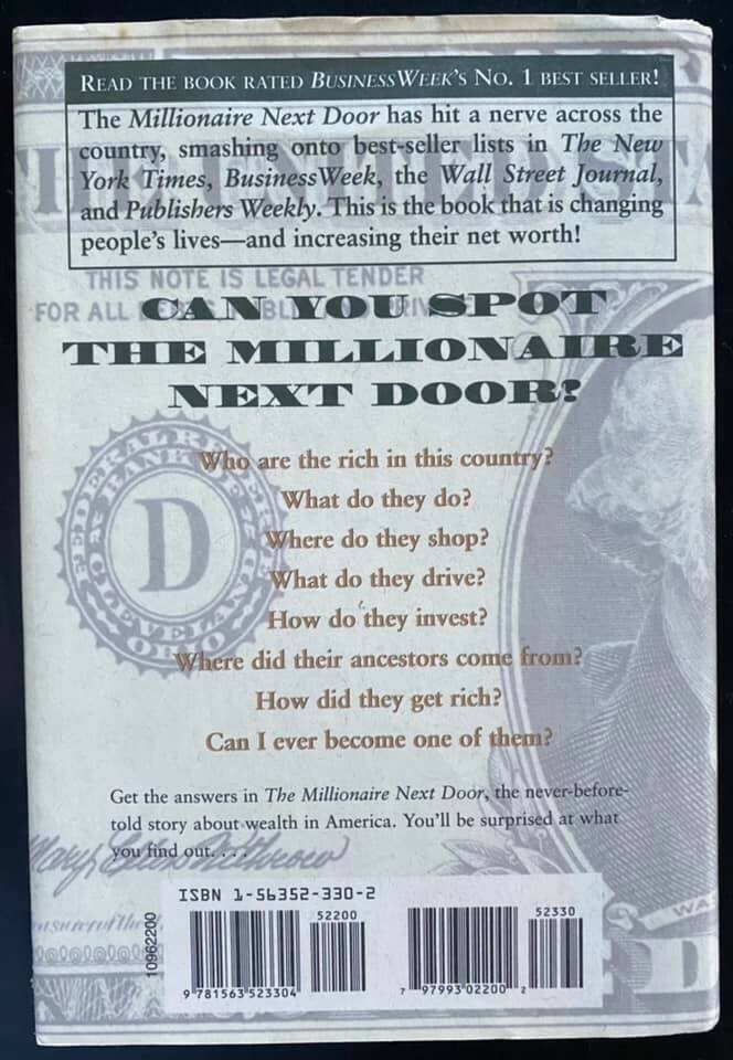 The Millionaire Next Door by Thomas J. Stanley, Ph.D. and William D. Danko, Ph.D