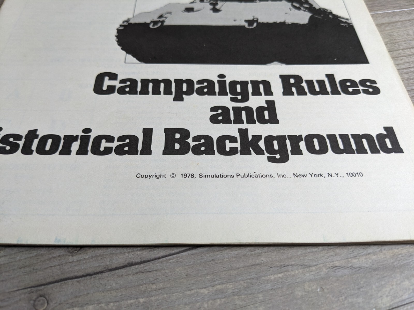Battles for the Ardennes Replacement Rules of Play & Campaign Rules SPI 1978