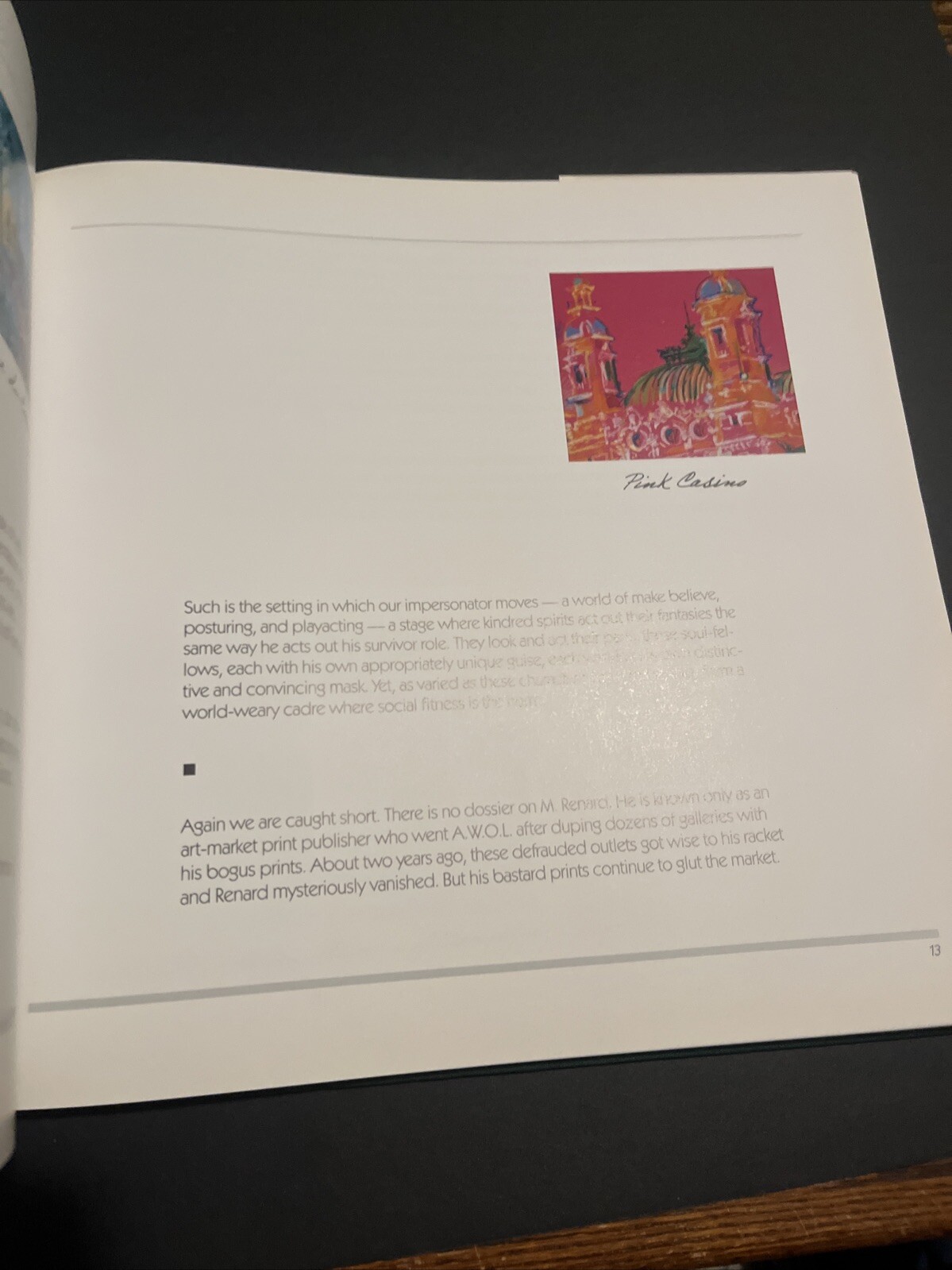 Monte Carlo Chase – LeRoy Neiman Hardcover (1988). Coffee Table Book