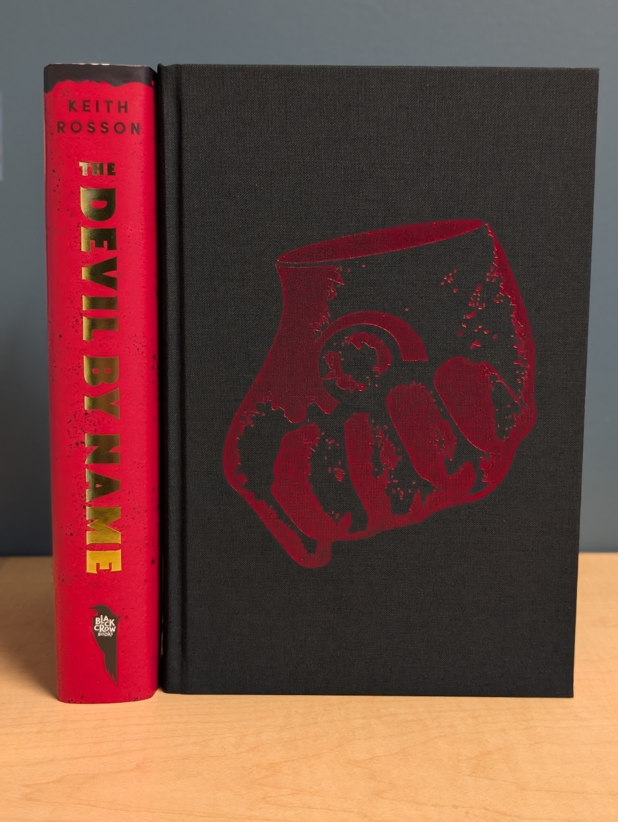 🤘Keith Rosson THE DEVIL BY NAME Black Crow SIGNED Ltd Ed Hardcover Sprayed Edge