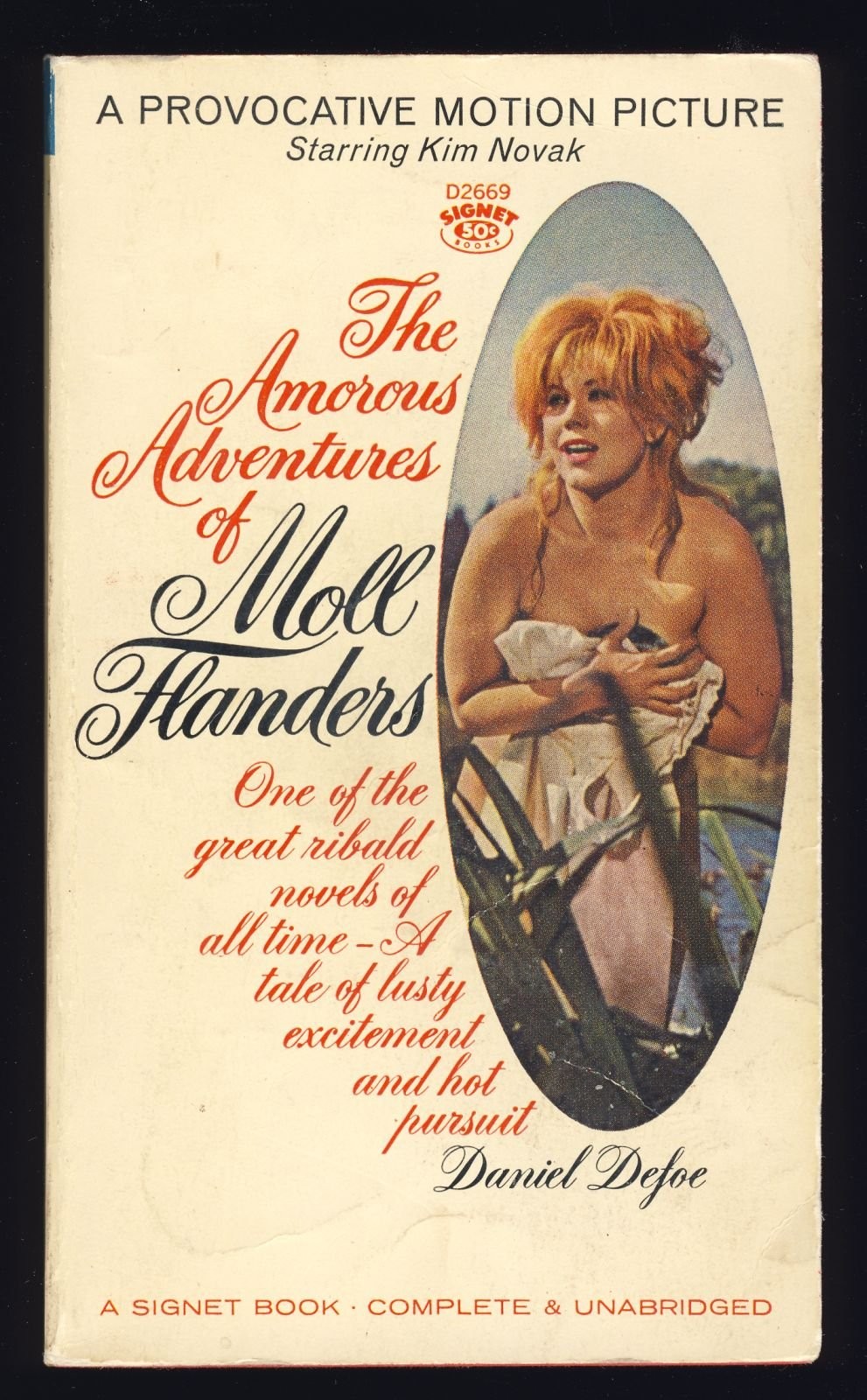 Daniel Defoe The Amorous Adventures of Moll Flanders Movie Tie-In Kim Novak