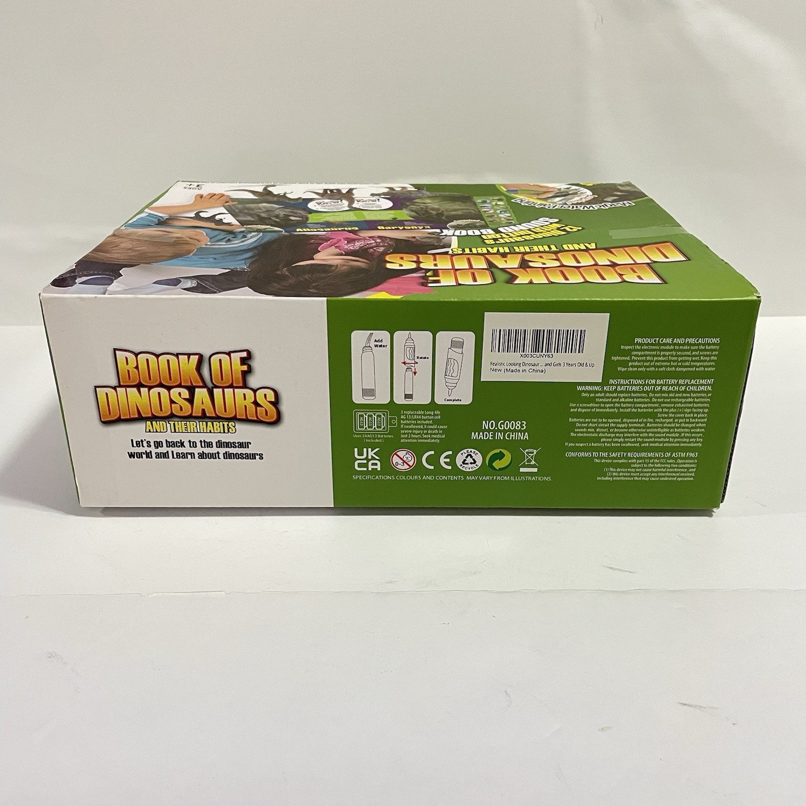 Pretex Book Of Dinosaurs & Their Habits-Interactive Sound Book & 12 Dino Figures