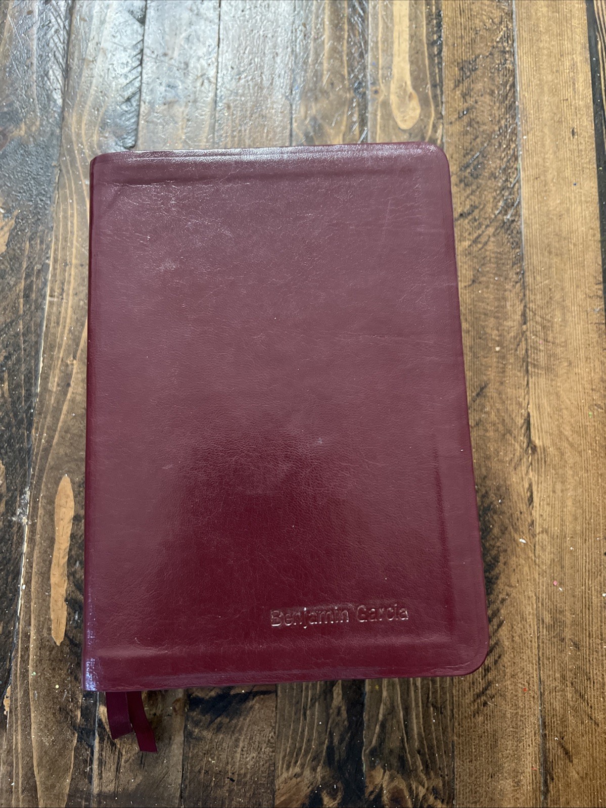 2019 Burgundy Simulated Leather 7-1/2”x5-1/2” LDS Quad Indexed Clean!
