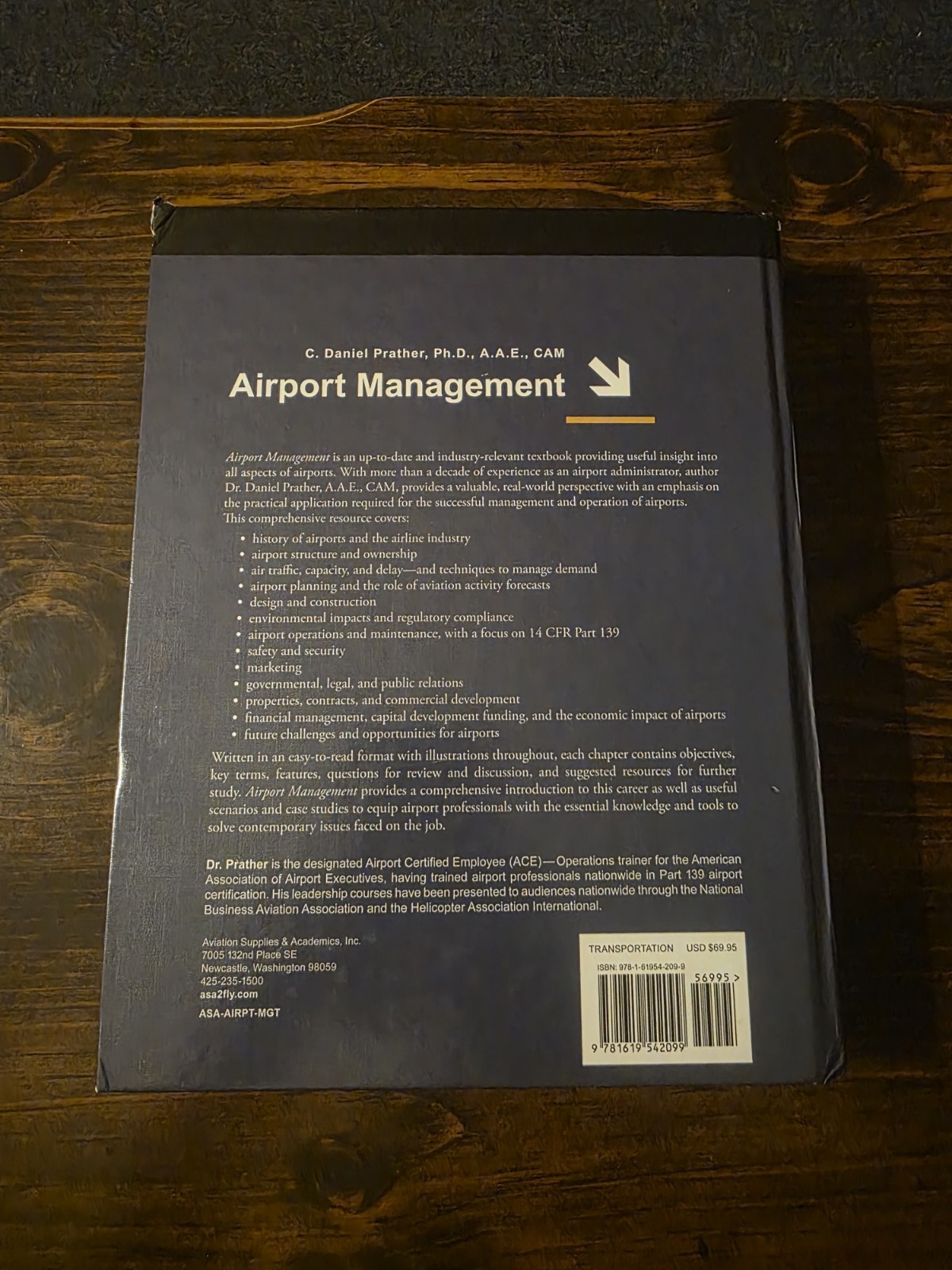 Airport Management by C. Daniel Prather (2015, Hardcover) ASA book