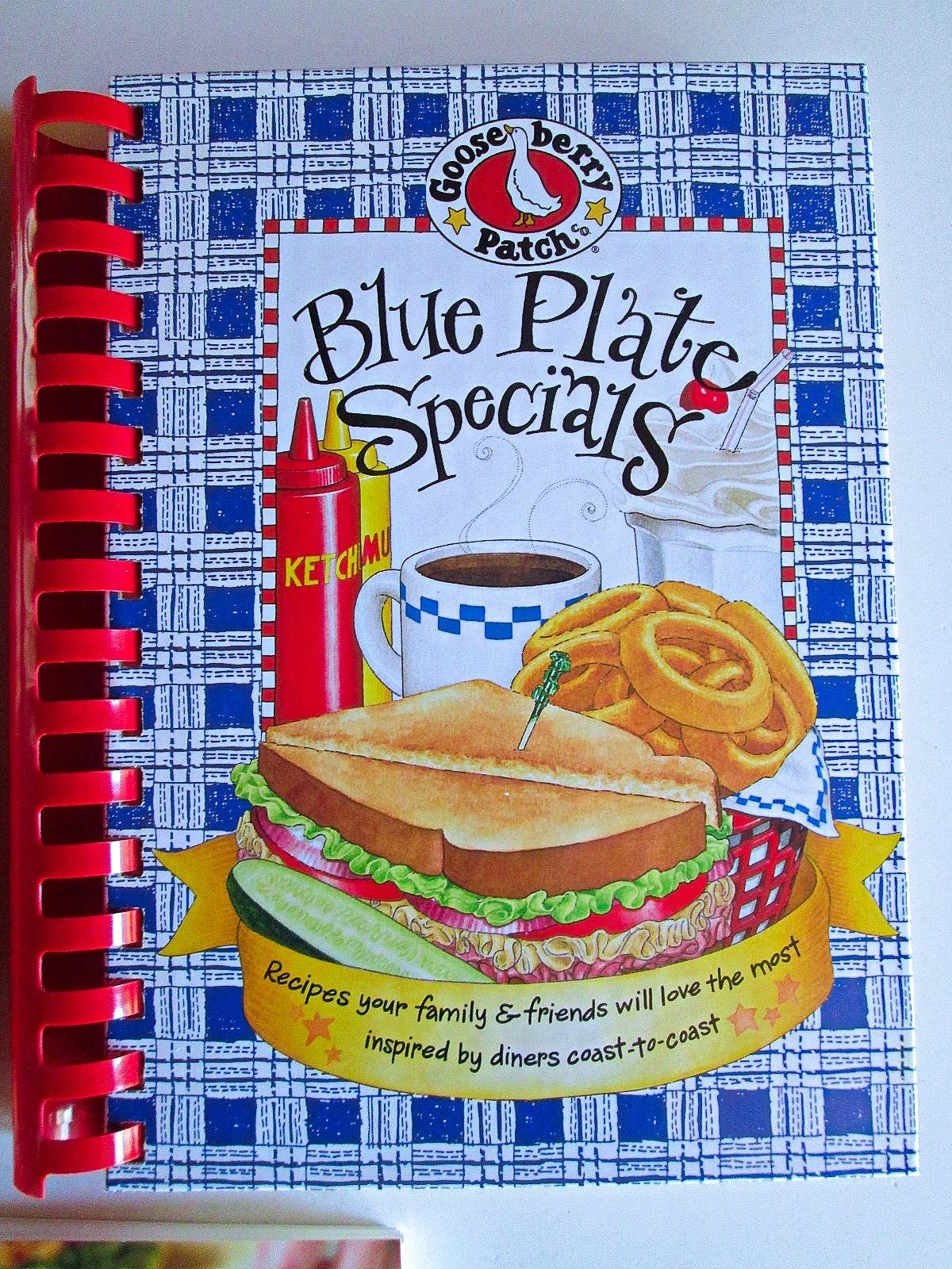 Lot 3 Gooseberry Patch Cookbooks: Harvest Homestyle, Blue Plate, Favorite Bacon