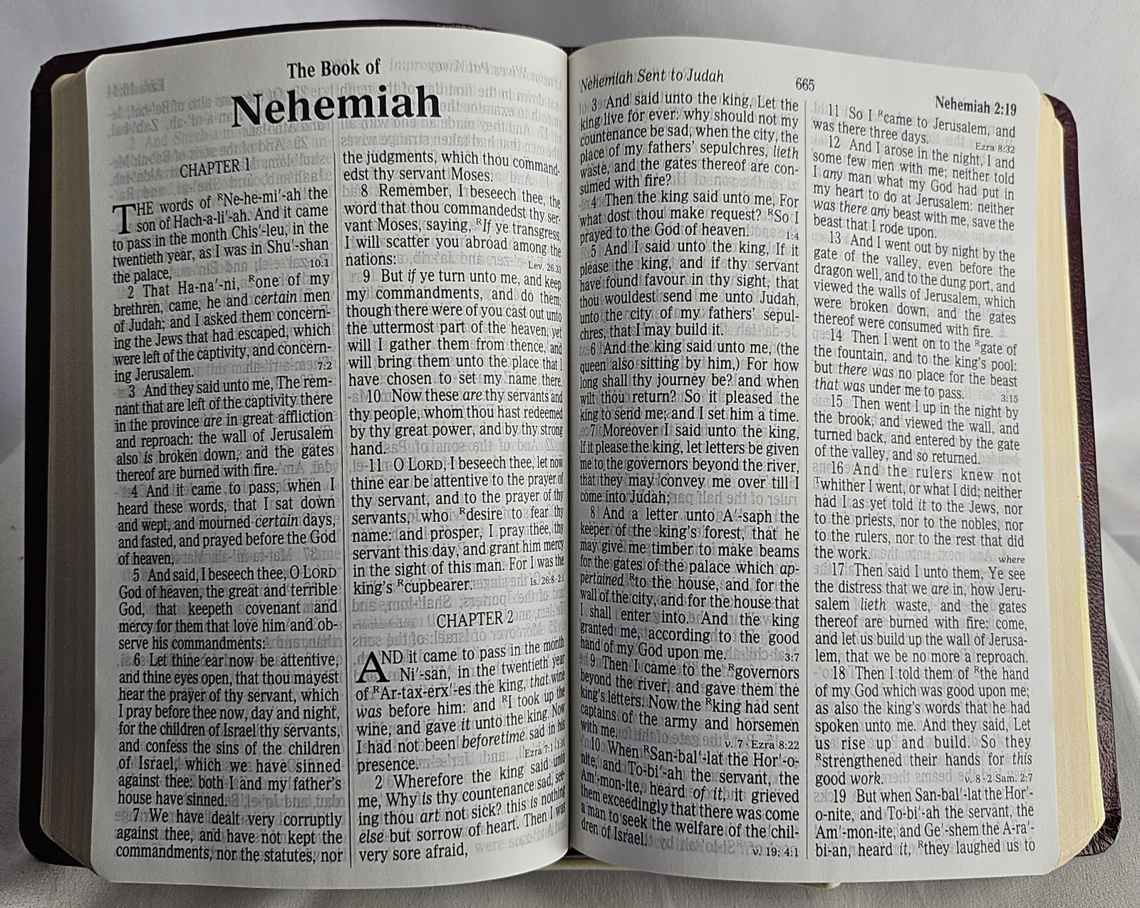 Holy Bible King James Version Giant Print Red Letter Edition 1990 w/ Maps