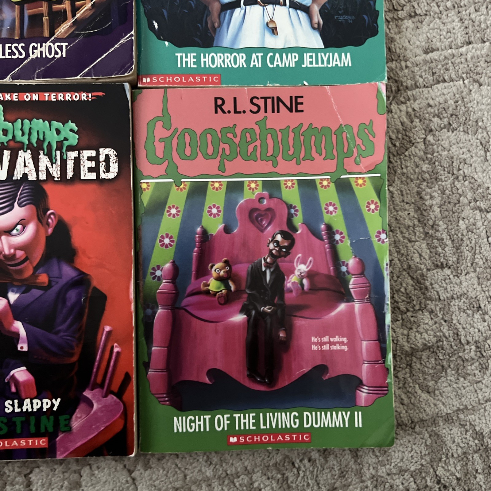 Goosebumps R.L. Stine Books Lot of 9 Scholastic Paperback 90s Horror