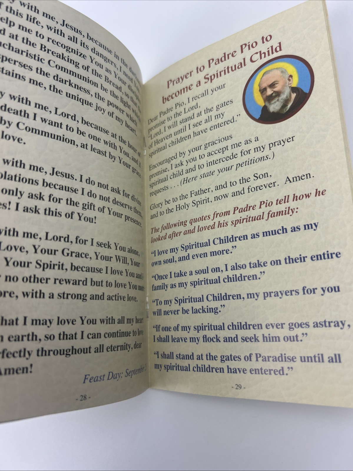 Vintage Lot Of 2 My Saint Pio Prayer Book Prayers from Padre Pio Foundation