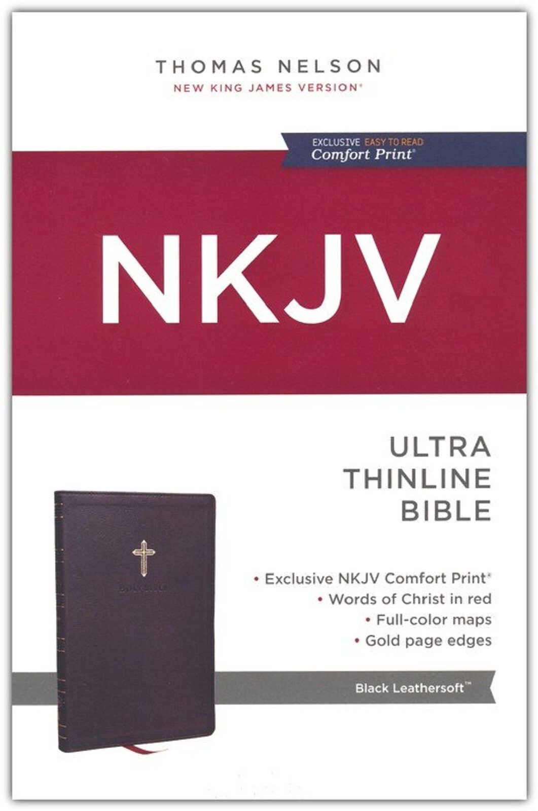 NKJV Black Leathersoft Thinline Red Letter Edition BRAND NEW in Shrink Wrap!!!