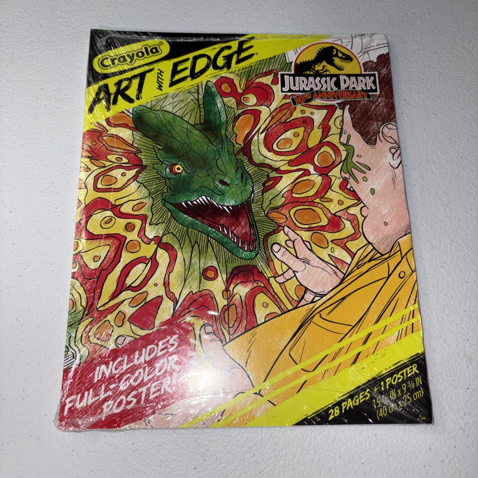 New Jurassic Park 30th Anniversary & DC Crayola Art Edge Coloring Book 28 Pages