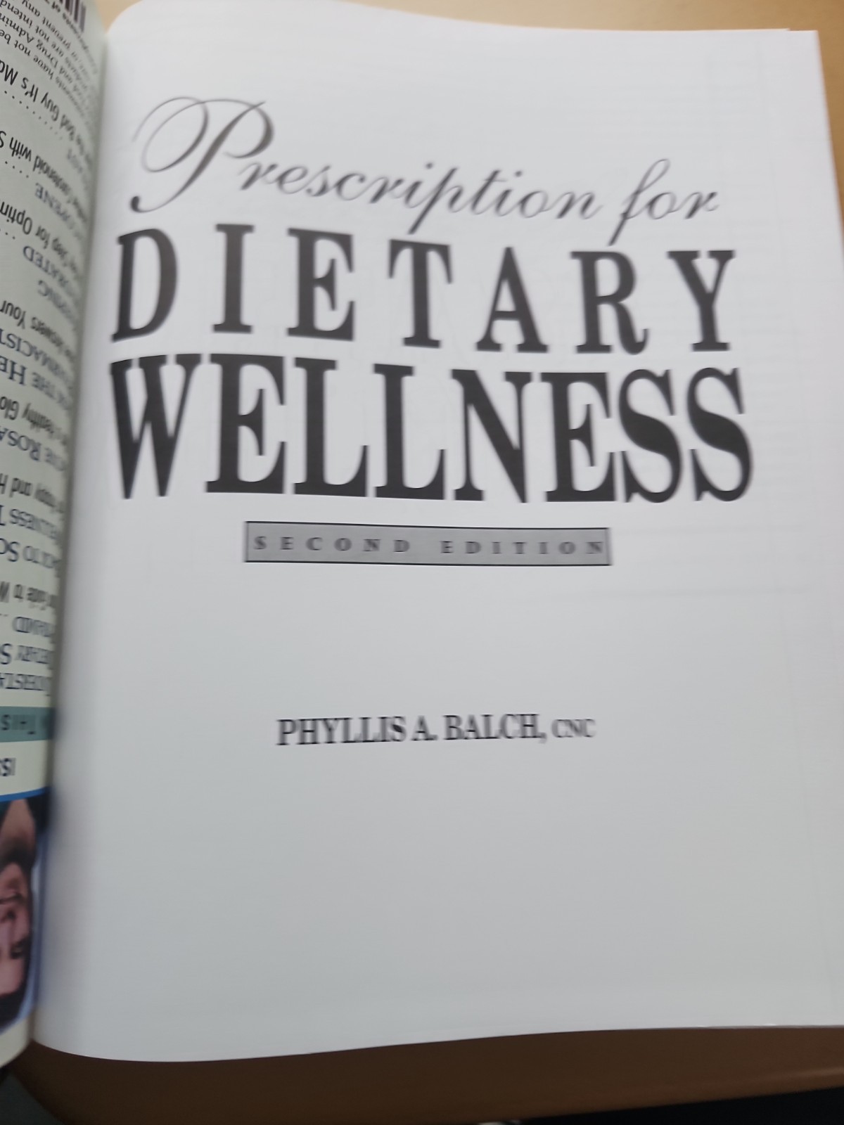 Prescription For Dietary Wellness 2nd Edition By Phyllis A. Balch