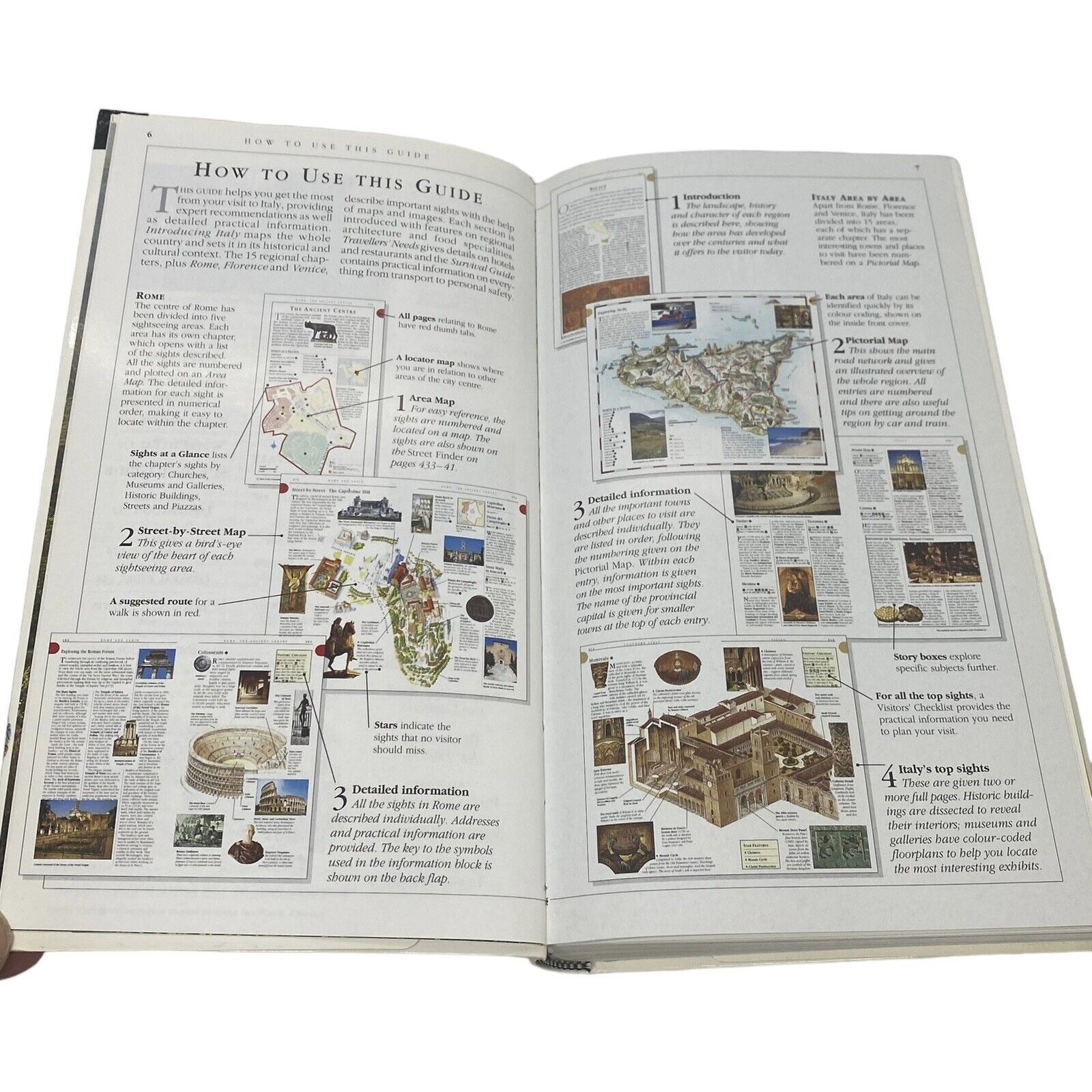 ITALY: DK Eyewitness Travel Guides Revised 1999 Maps Photos 672 Pages