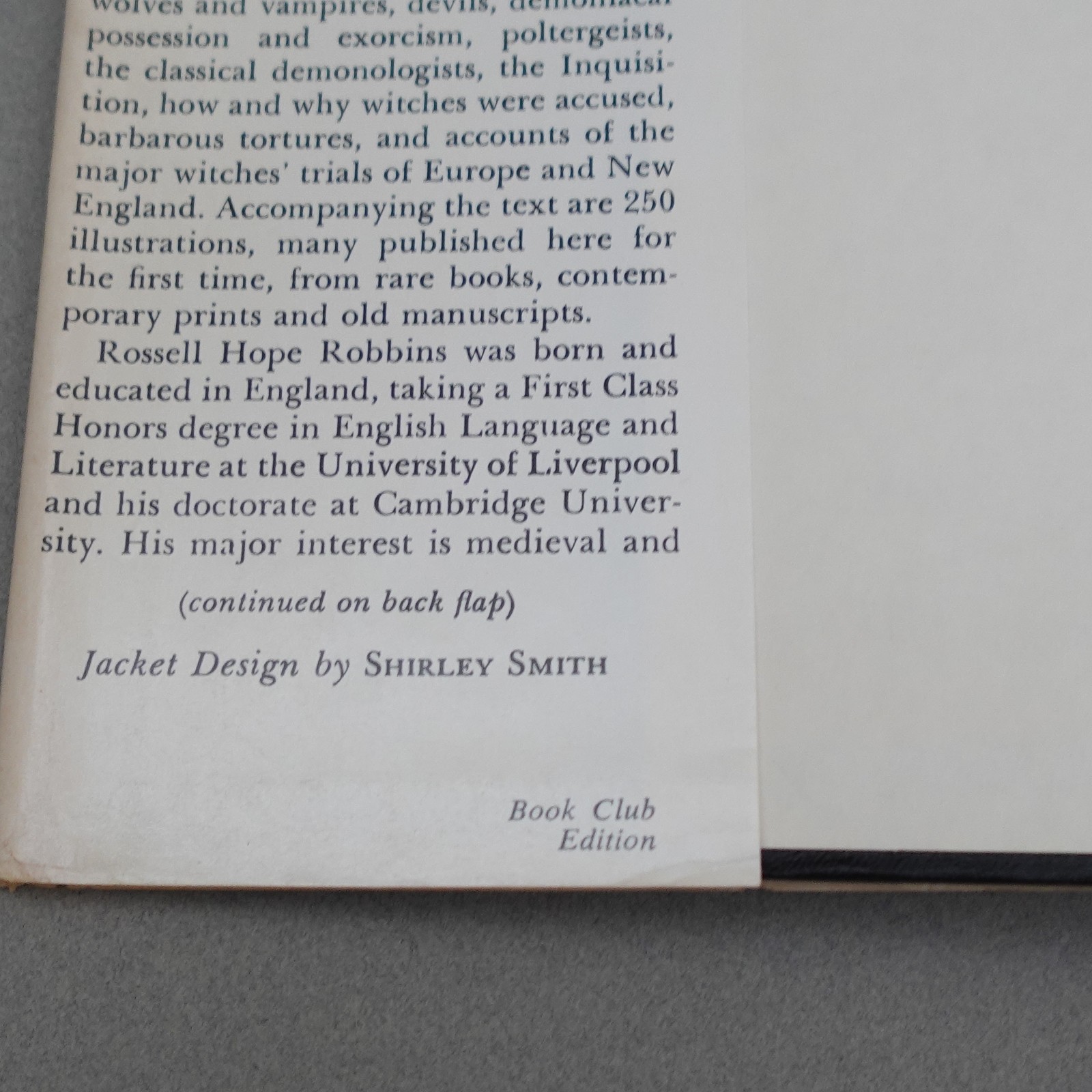 1959 The Encyclopedia of Witchcraft and Demonology by Rossell Hope Robbins BCE