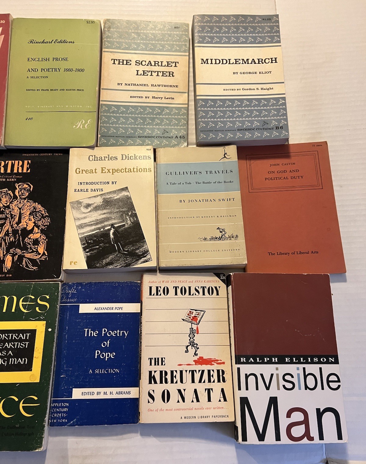 Lot 17 Vintage 60’s 70’s Literature Classics Drama Novels Paperback Books Mix