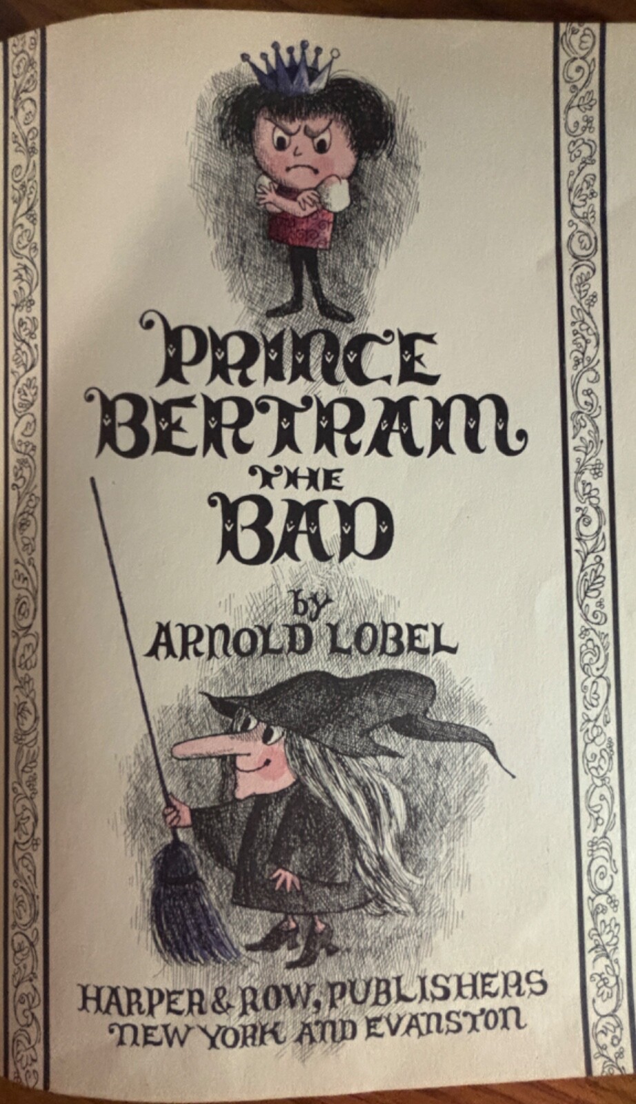 PRINCE BERTRAM THE BAD By Arnold Lobel Hardcover 1st Ed. 1963