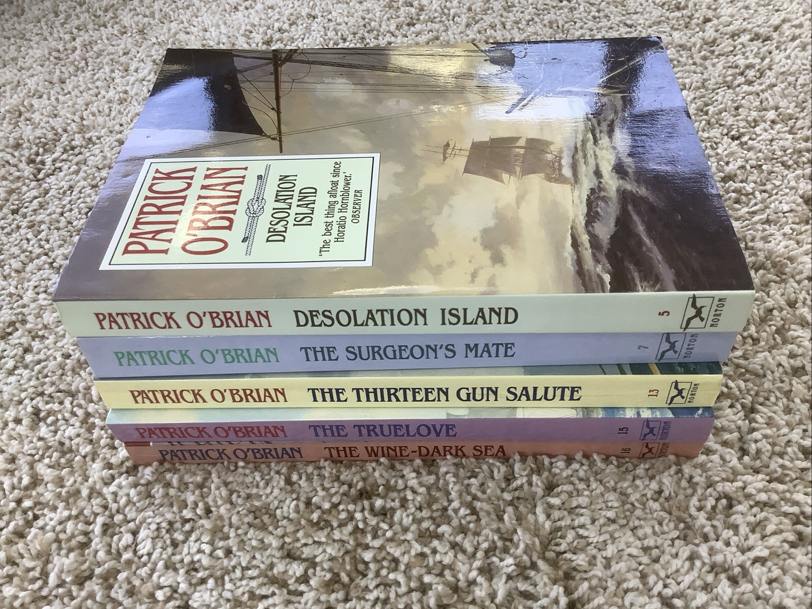Patrick O’Brian Lot Of 5 Trade PB Books: Aubrey/Maturin 5, 7, 13, 15, 16