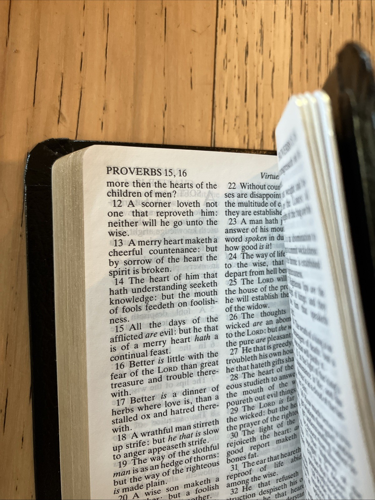 Vintage World Pocket New Testament Psalms Bible KVJ Genuine Bonded Leather M89