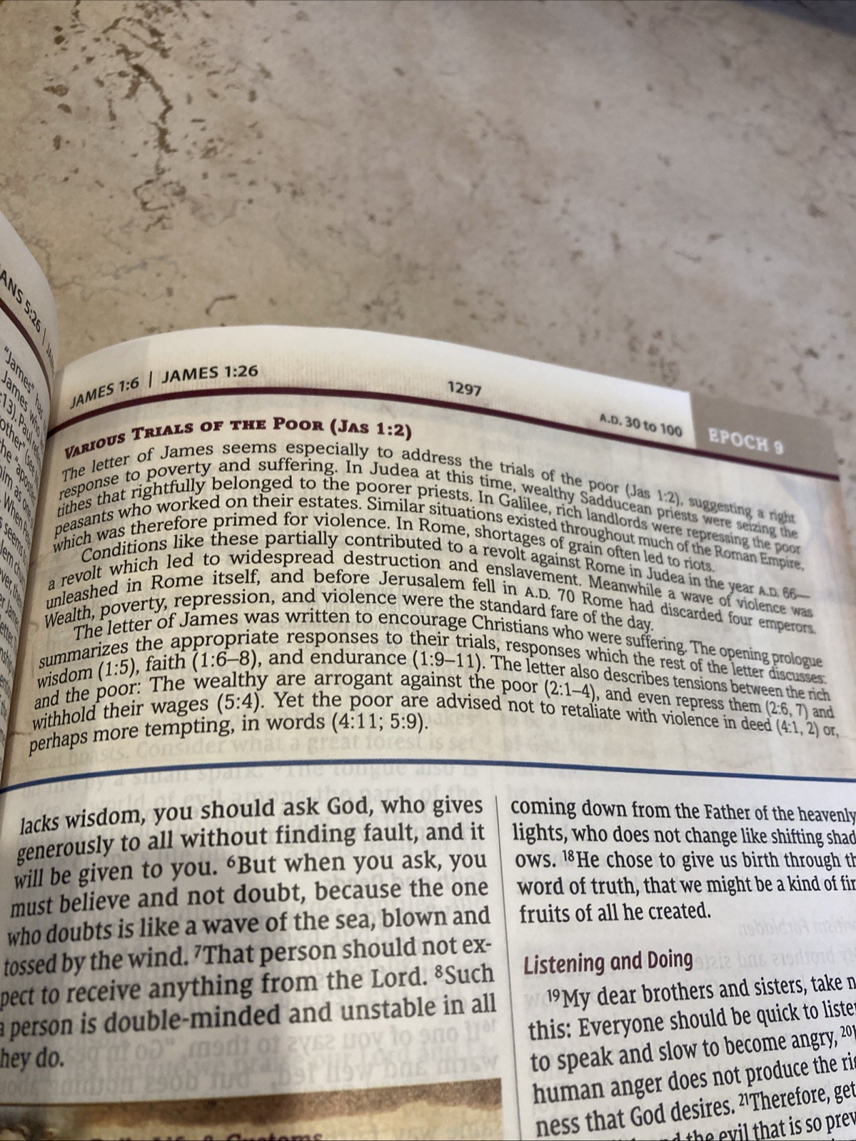 NIV CHRONOLOGICAL STUDY BIBLE BLACK LEATHER EXPLORE GOD’S WORD CHRONOLOGICALLY