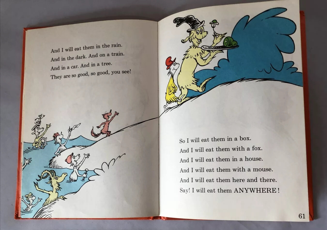 Vintage Beginner Books; Green Eggs and Ham by Seuss 1960, Hardcover