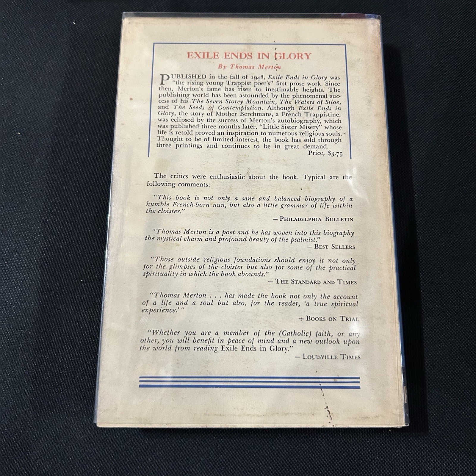 Thomas Merton Vintage Hardcover Book Lot – Some First Editions – All Hardcover