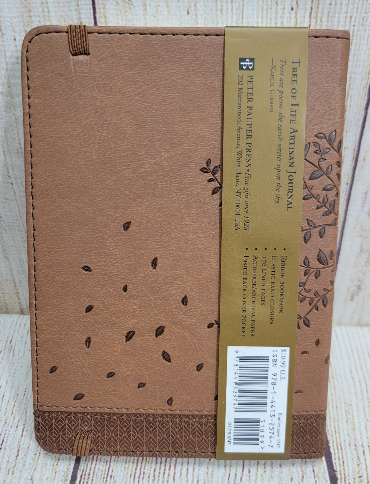 Tree of Life Journal (Vegan Leather Notebook) – Hardcover – NEW
