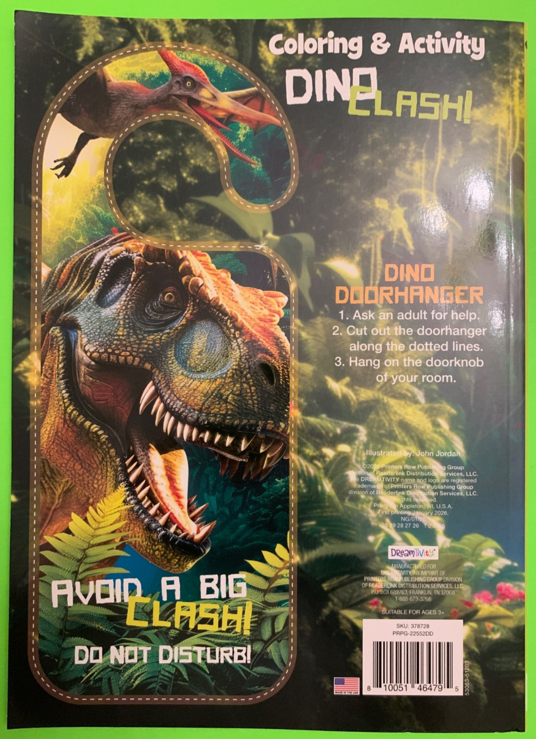 Dino Coloring & Activity Book – Dino Clash!