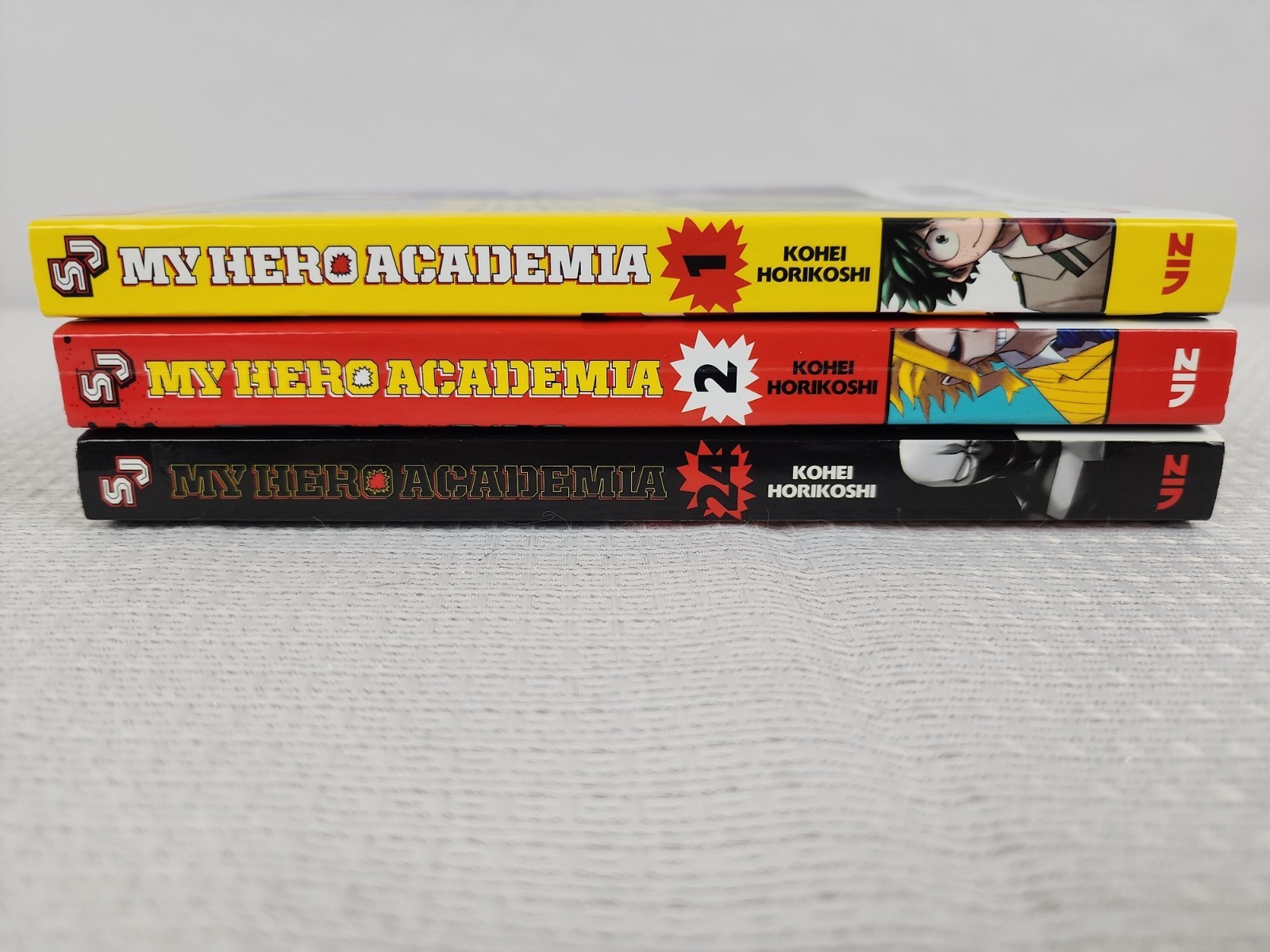 My Hero Academia Manga Lot Of 3 Books Volumes 1,2,24 Viz Media Paperback