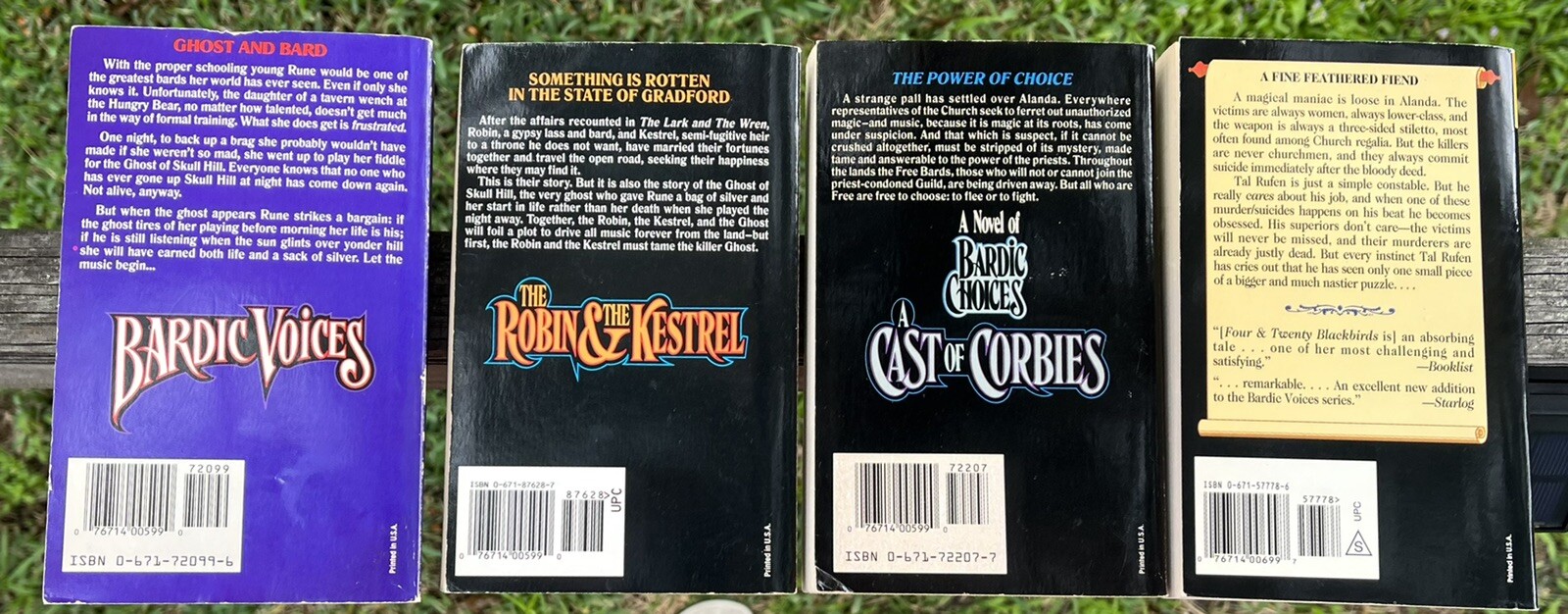 4 Books Bardic Voices/Choices Series Mercedes Lackey Lark/Robin/Corbies/Four