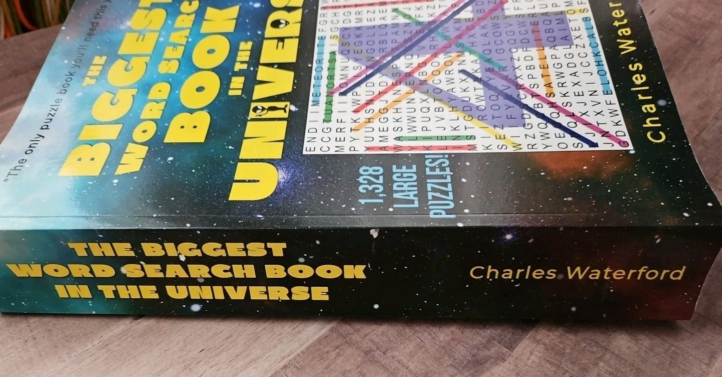 THE BIGGEST WORD SEARCH BOOK IN THE UNIVERSE #4 By Charles Waterford 1328 Puzzle