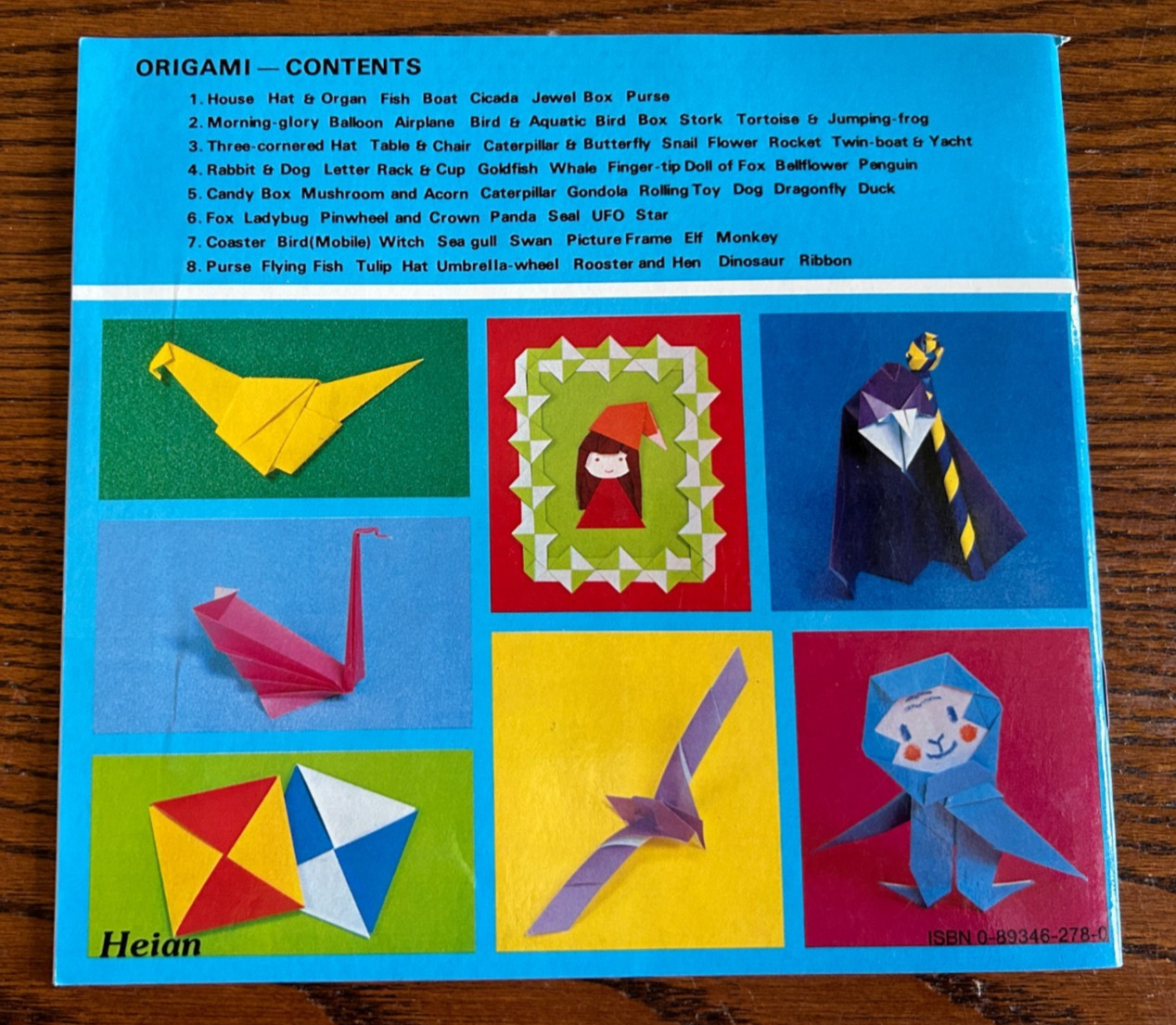 Lot of 5 Origami Books 1, 3, 4, 7, 11 Printed in Japan 1985+ Vintage