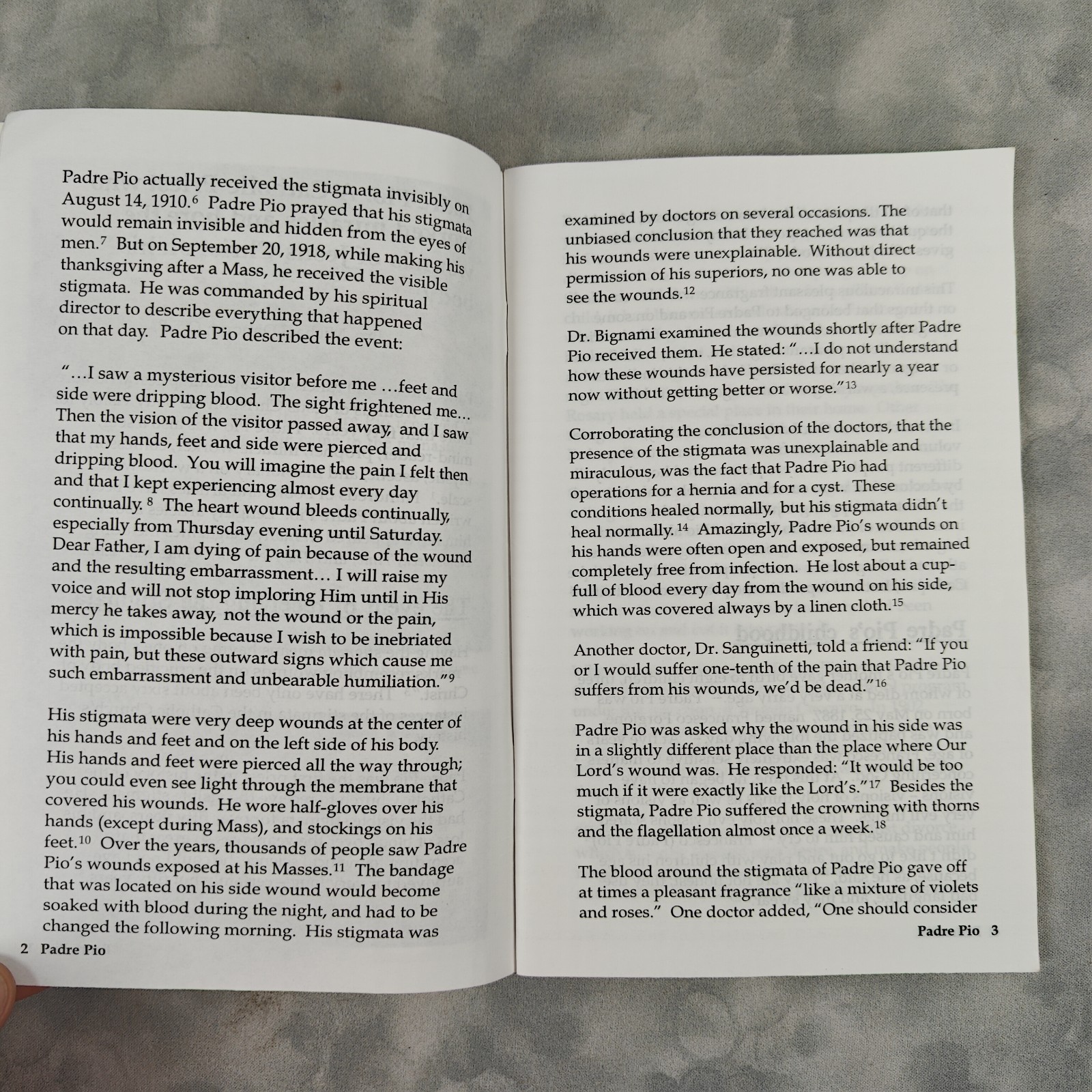 Padre Pio Miracles Stigmata Booklet Bro Michael Dimond 2006 Catholic MHFM