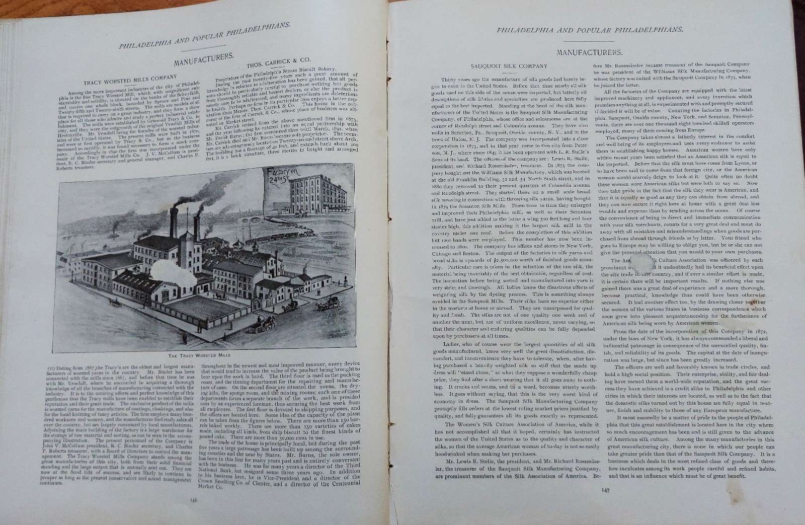 Philadelphia & Popular Philadephians, 1891, 292 pgs, hc, VERY RARE original edtn
