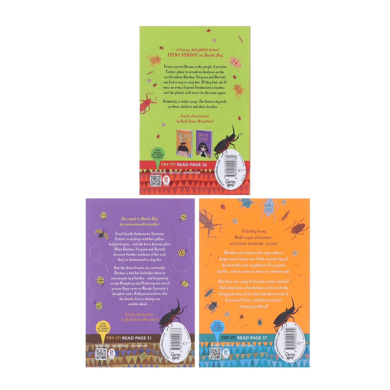 Beetle Boy Series by M.G. Leonard 3 Books Collection Set – Ages 9+ – Paperback