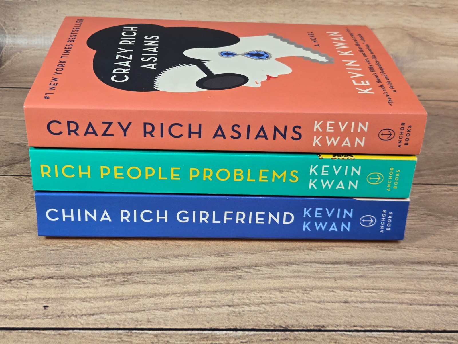 The Crazy Rich Asians Trilogy Box Set By Kevin Kwan Trade Paperback LIKE NEW