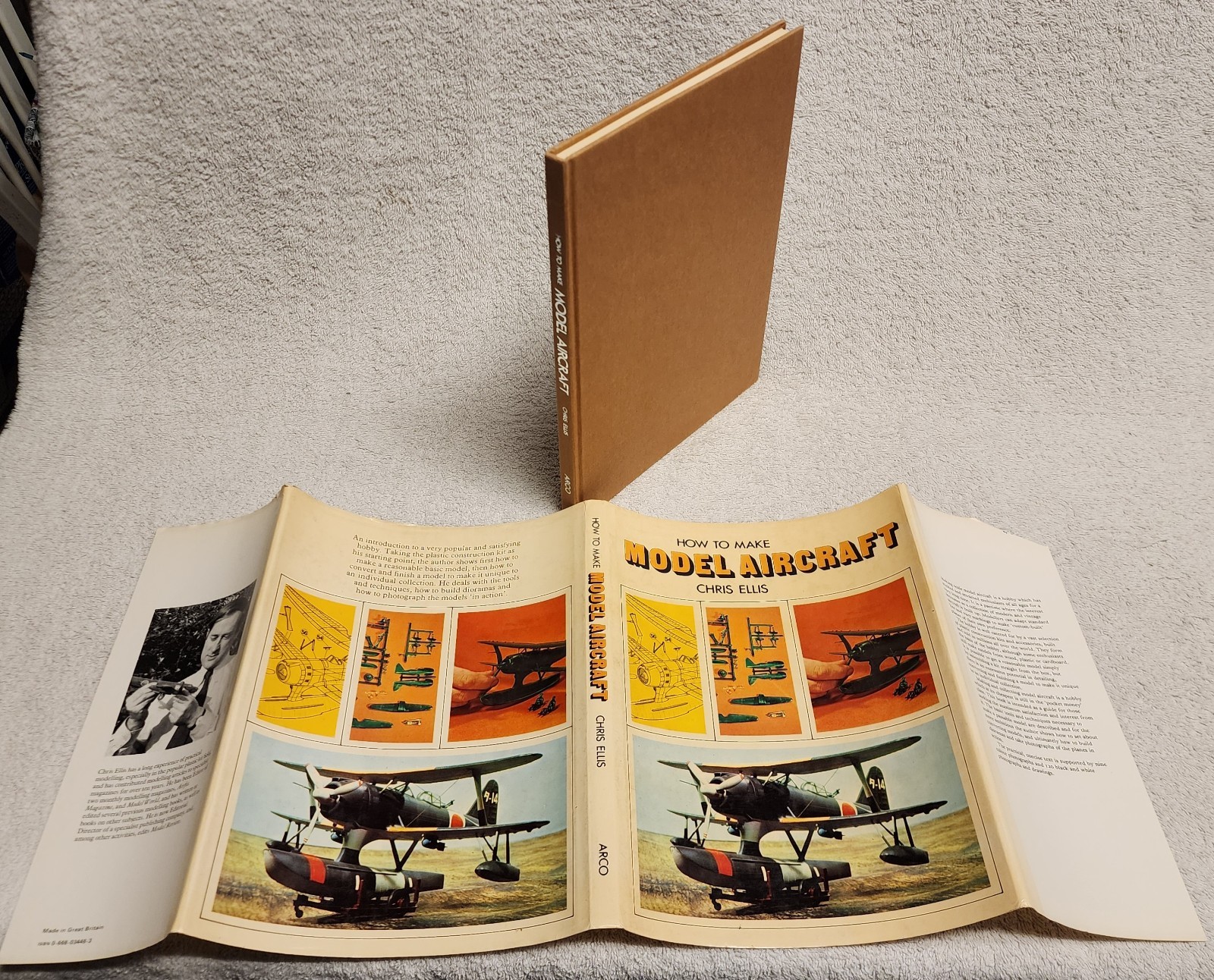 How to Make Model Aircraft by Chris Ellis 1974 Hardcover HCDJ Arco Great Britain