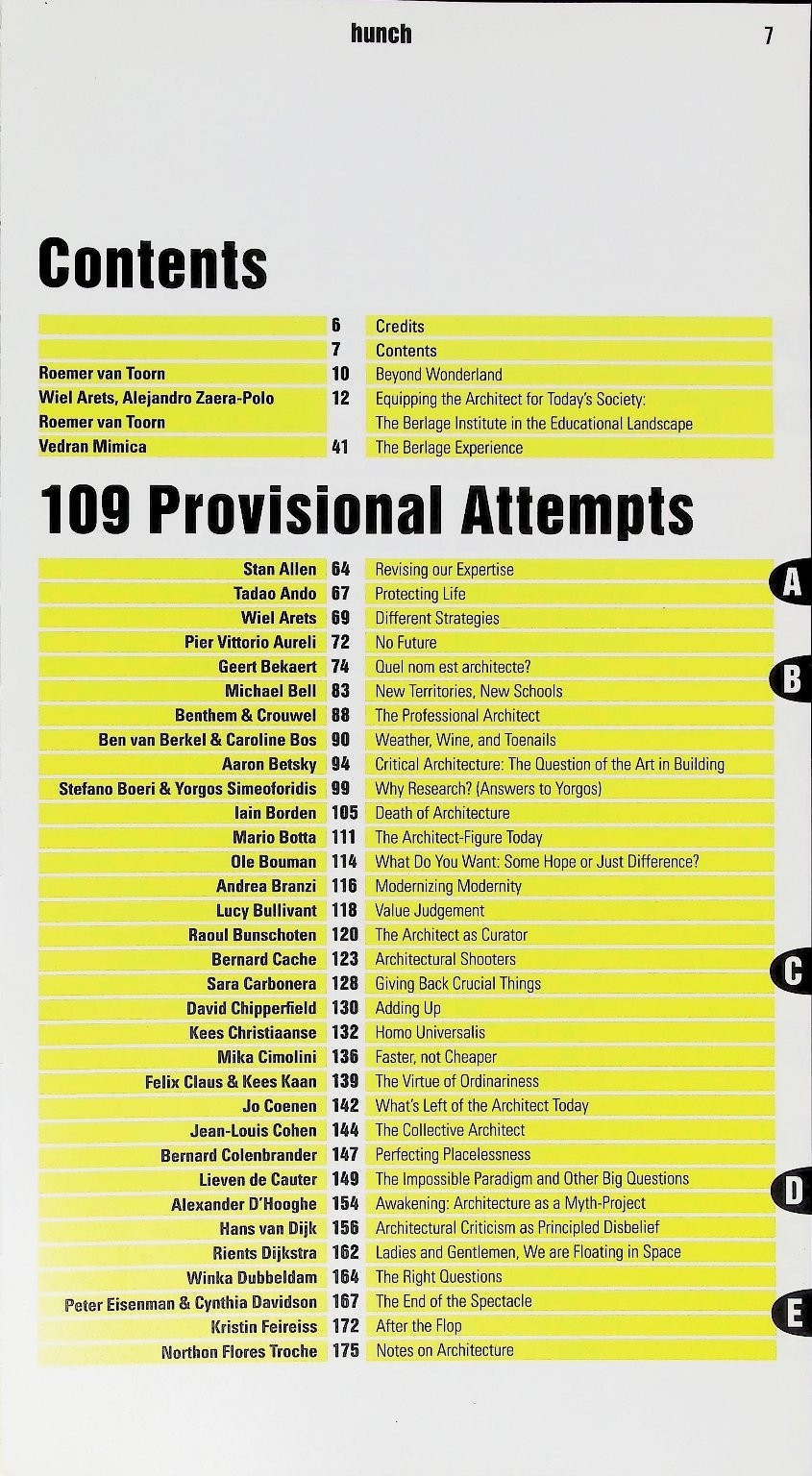 109 Provisional Attempts Architects Berlage Institute Report 6/7 2003