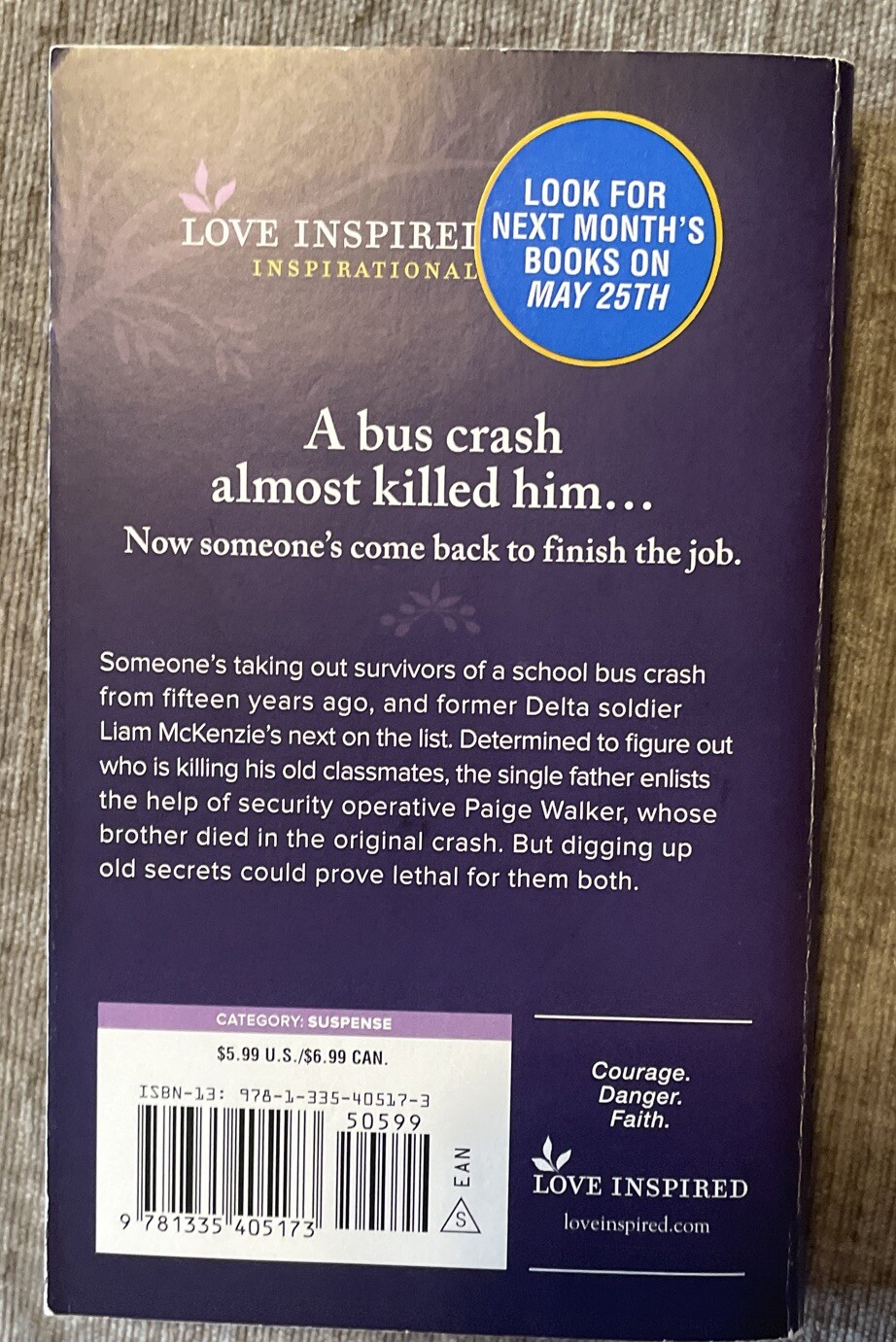 7 PBs: Love Inspired Suspense-Apr/Oct/Nov/Dec’21-VERY GOOD!