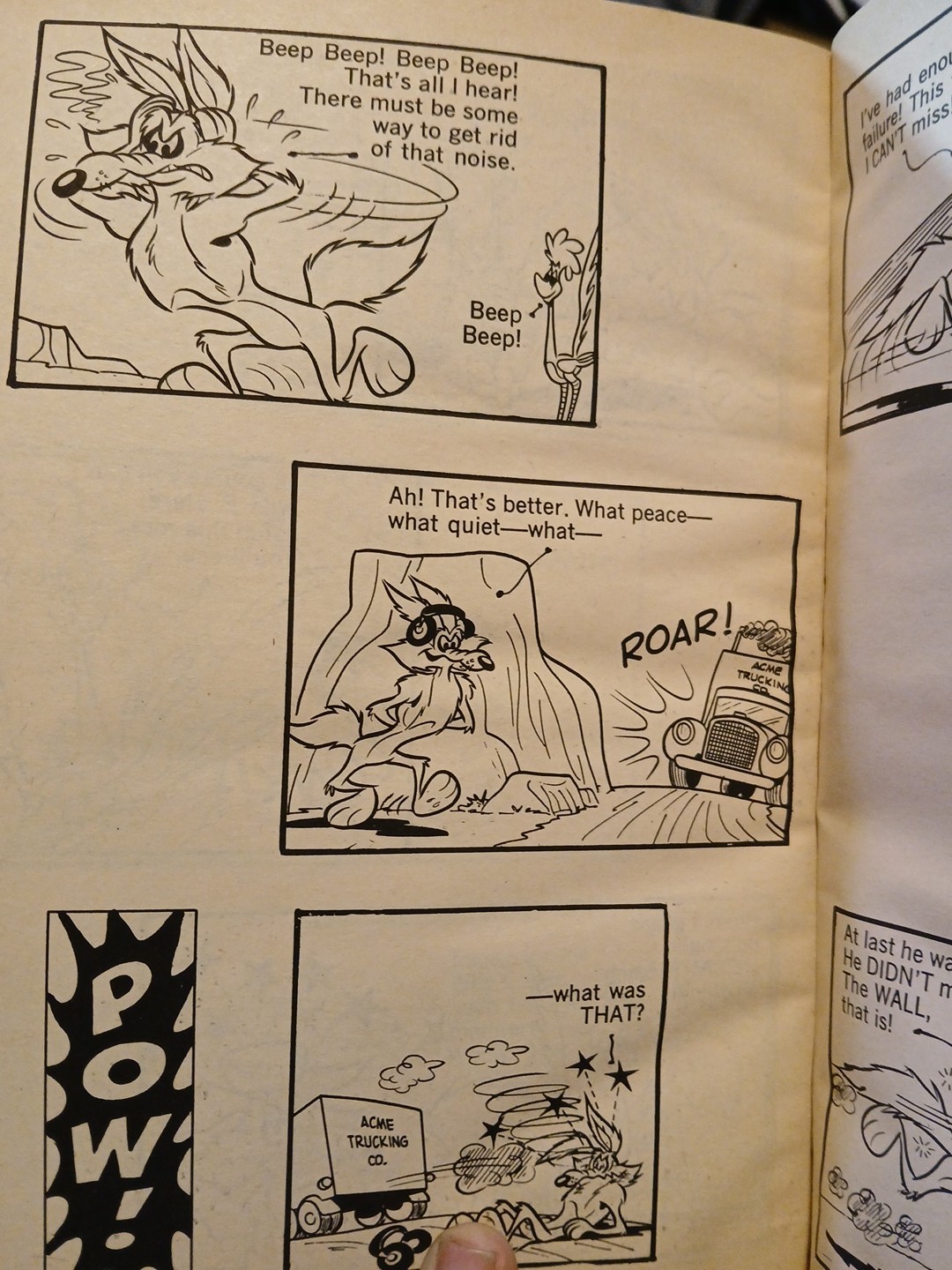 Non Age Books. Warner Bros. Road Runner and Wile E. Coyote Book Club Edition Lot