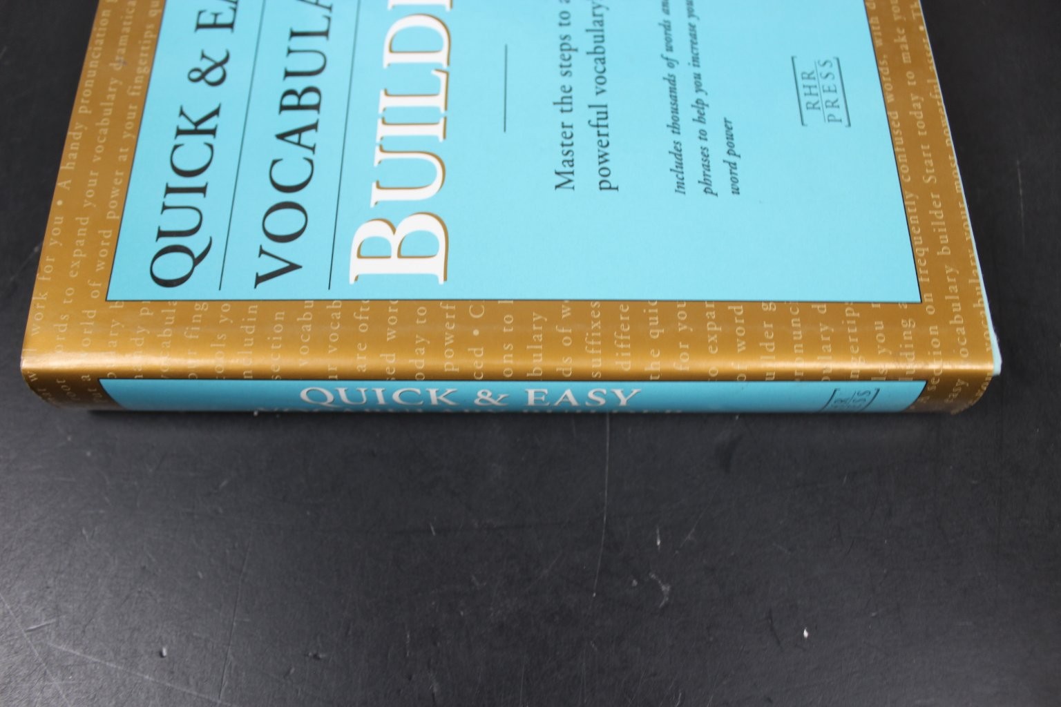 Quick & Easy Vocabulary Builder 1998 First Printing RHR Press Reference Book VG