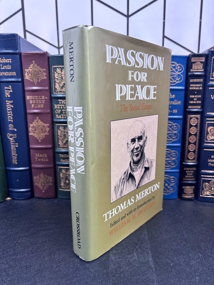 Passion for Peace Social Essays Thomas Merton William Shannon Crossroad HC DJ VG
