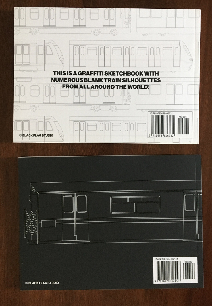 ULTIMATE NYC Subway Car Graffiti Sketch Book krylon rustoleon MTN spray paint