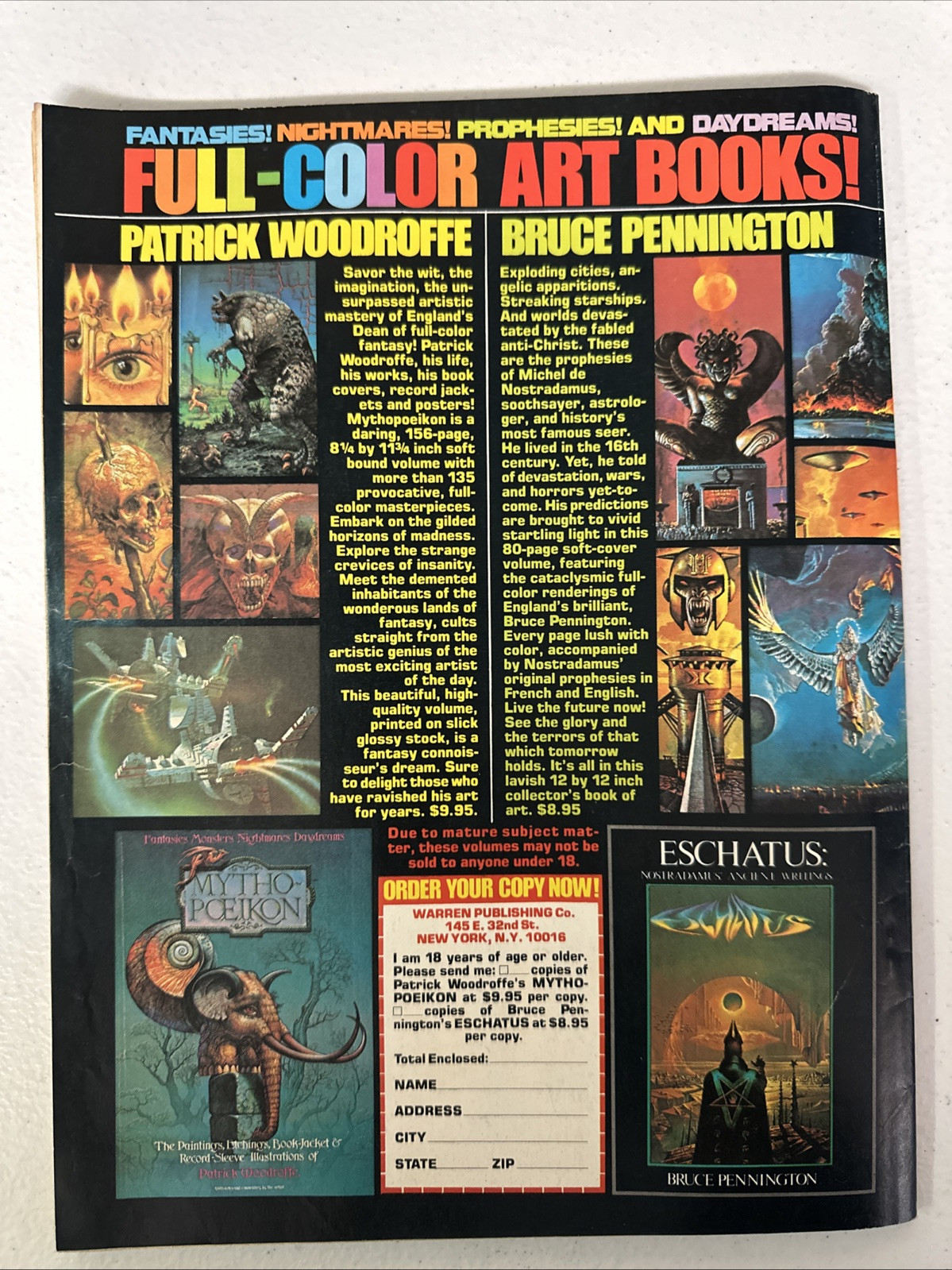 Warren presents: Ring of the Warlords #1 1979 Magazine Comic Volume 1 1st VG