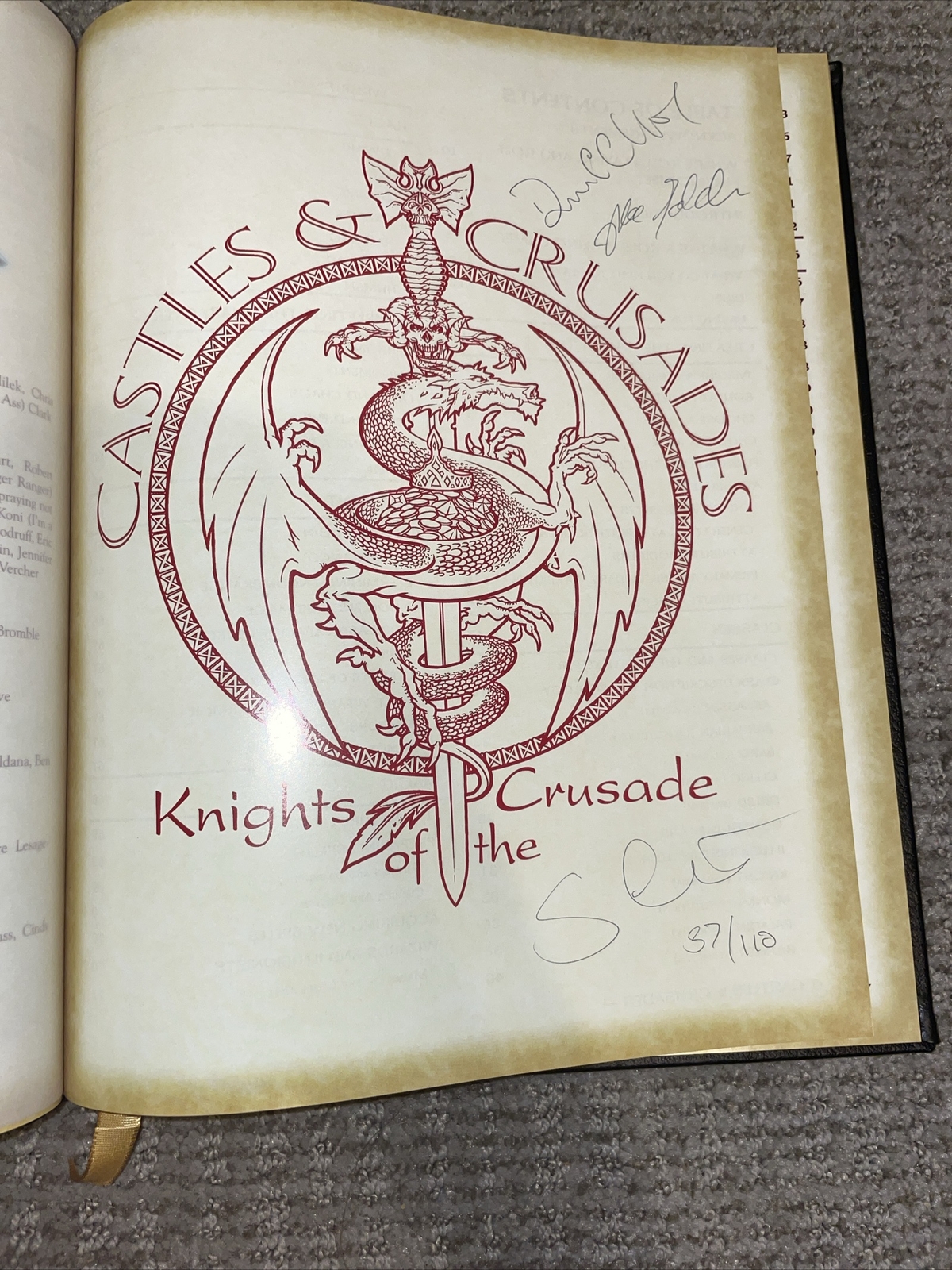 C&C Players Handbook – Special Signed Collector’s Edition (Castles Crusades 7th)