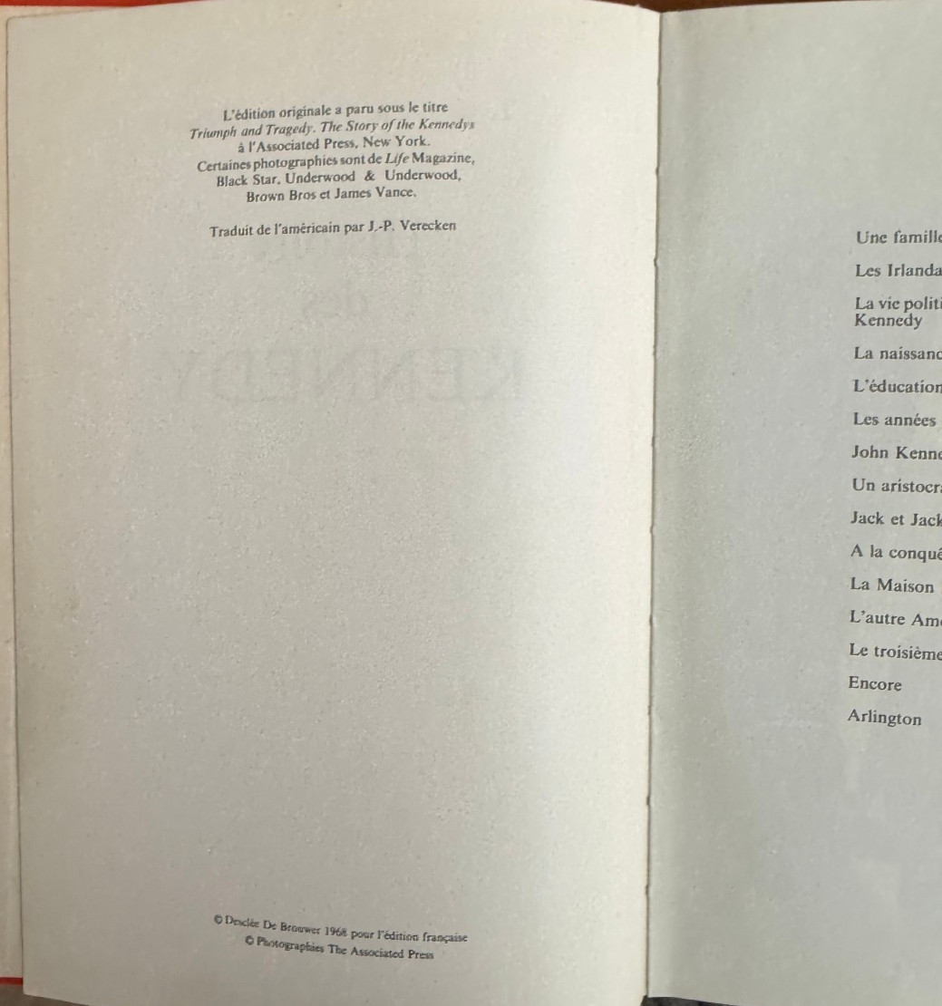 Histoire des Kennedys FRENCH Le Dossier Associated Press 1968