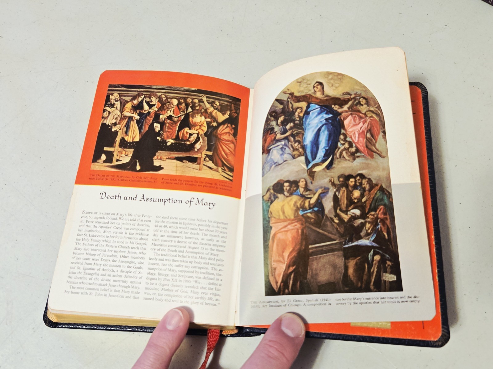 THE LIFE OF CHRIST by The Catholic Press, 1954 Blue/Gold Hardcover
