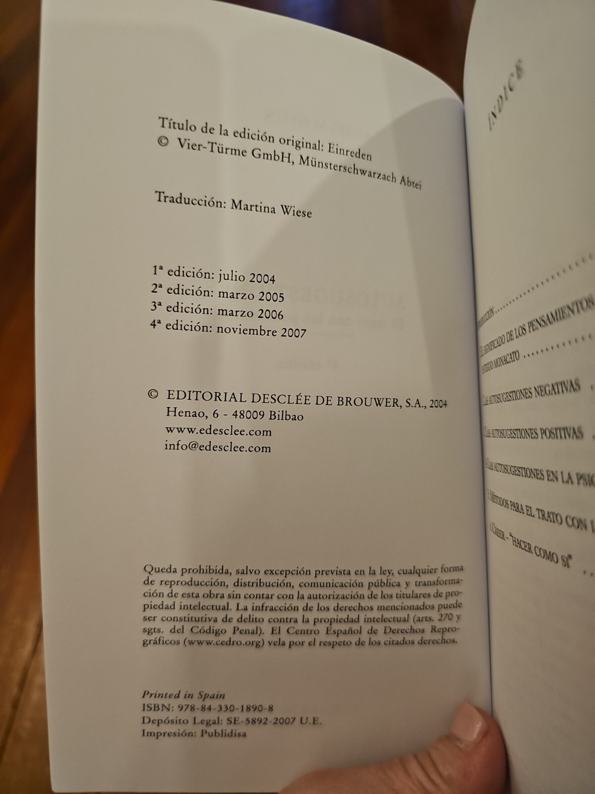 AUTOSUGESTIONES. EL TRATO CON LOS PENSAMIENTOS (CAMINOS) By Anselm Grun